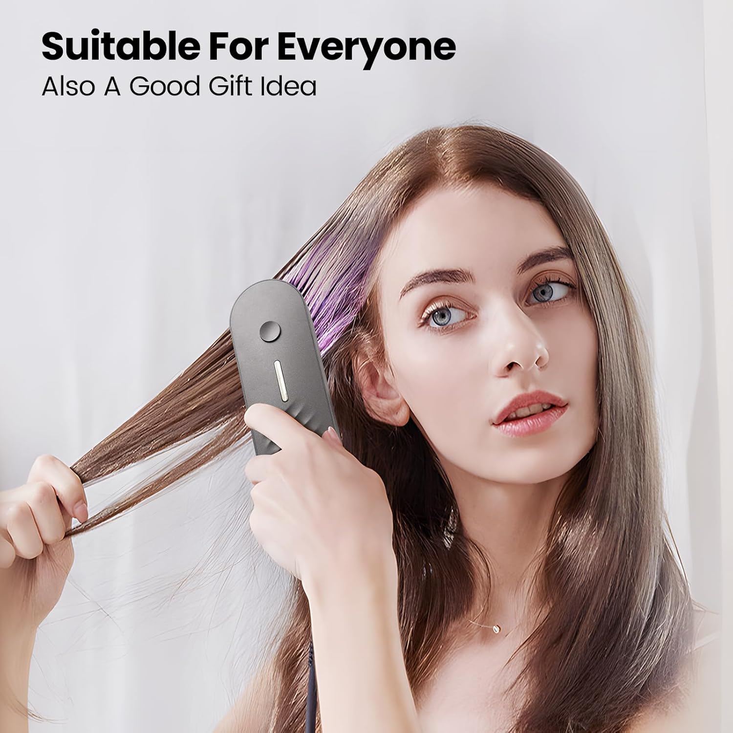 UNIWA Cordless Electric Grey 3-in-1 Scalp Massager, Hair Growth Brush, and Oil Applicator - Image 5
