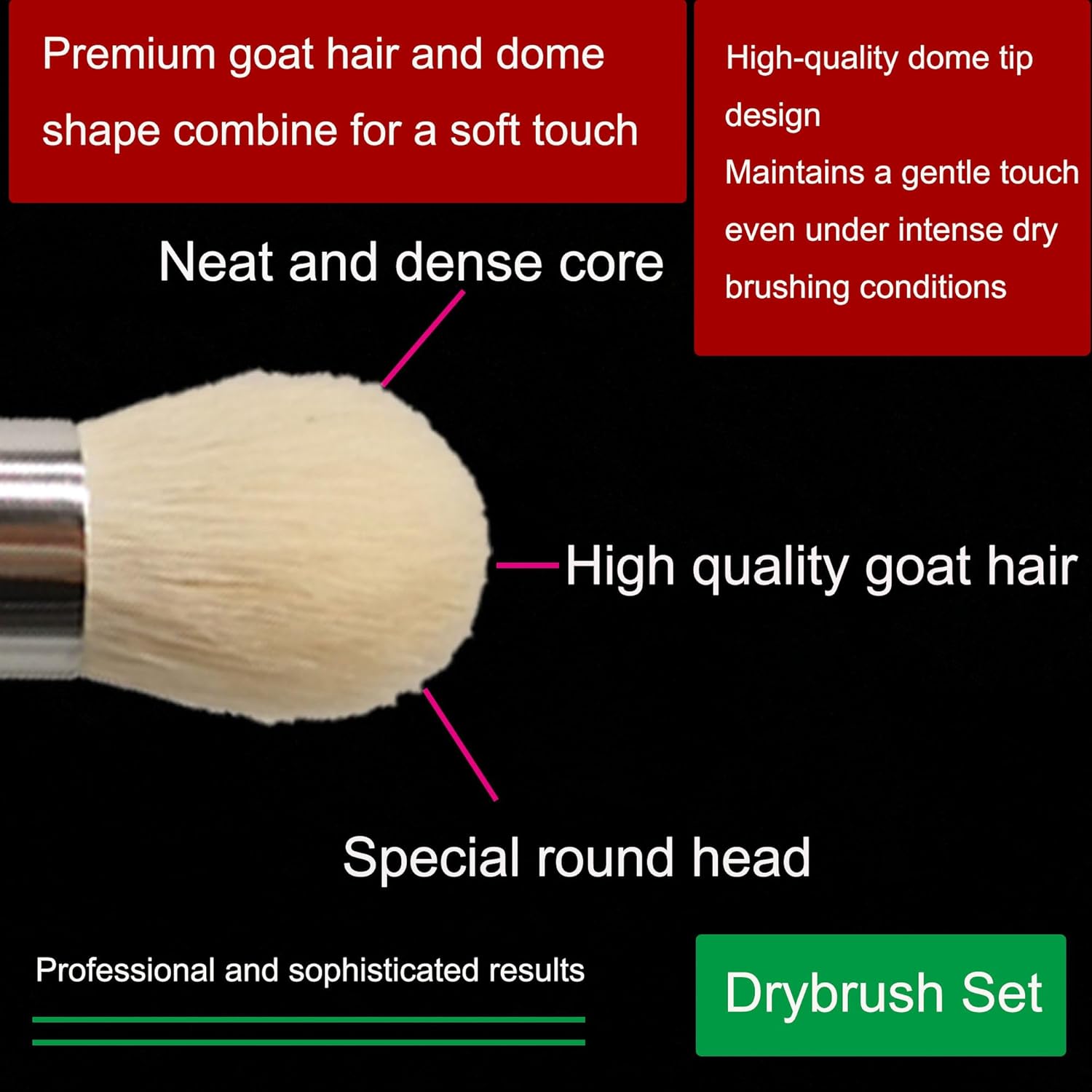 3-Piece Miniature & Model Drybrush Set, Perfect for Hobby Painting Details - Image 6