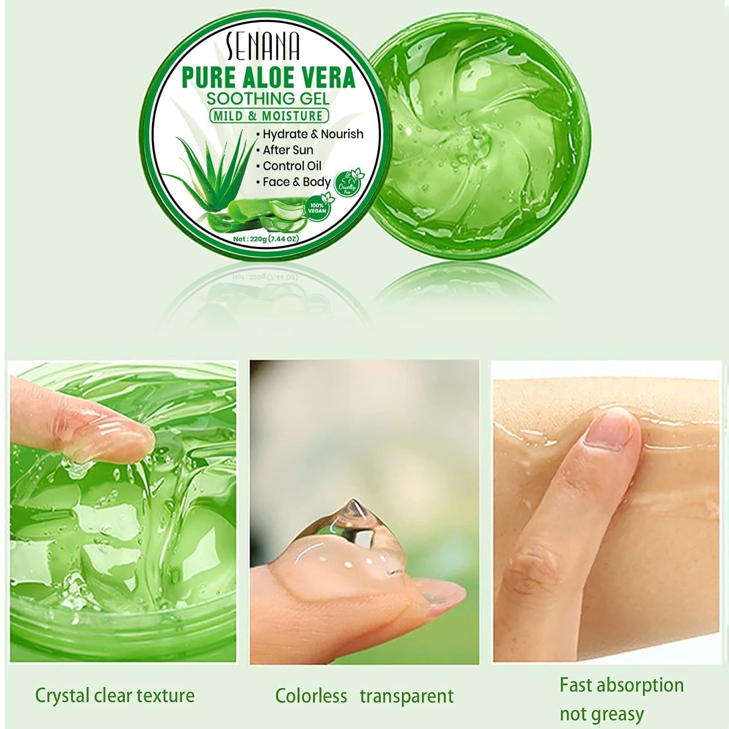 Aloe Infusion 2 Pack Dry Skin Moisturizer Cream with Aloe Vera for Face and Body - Image 9