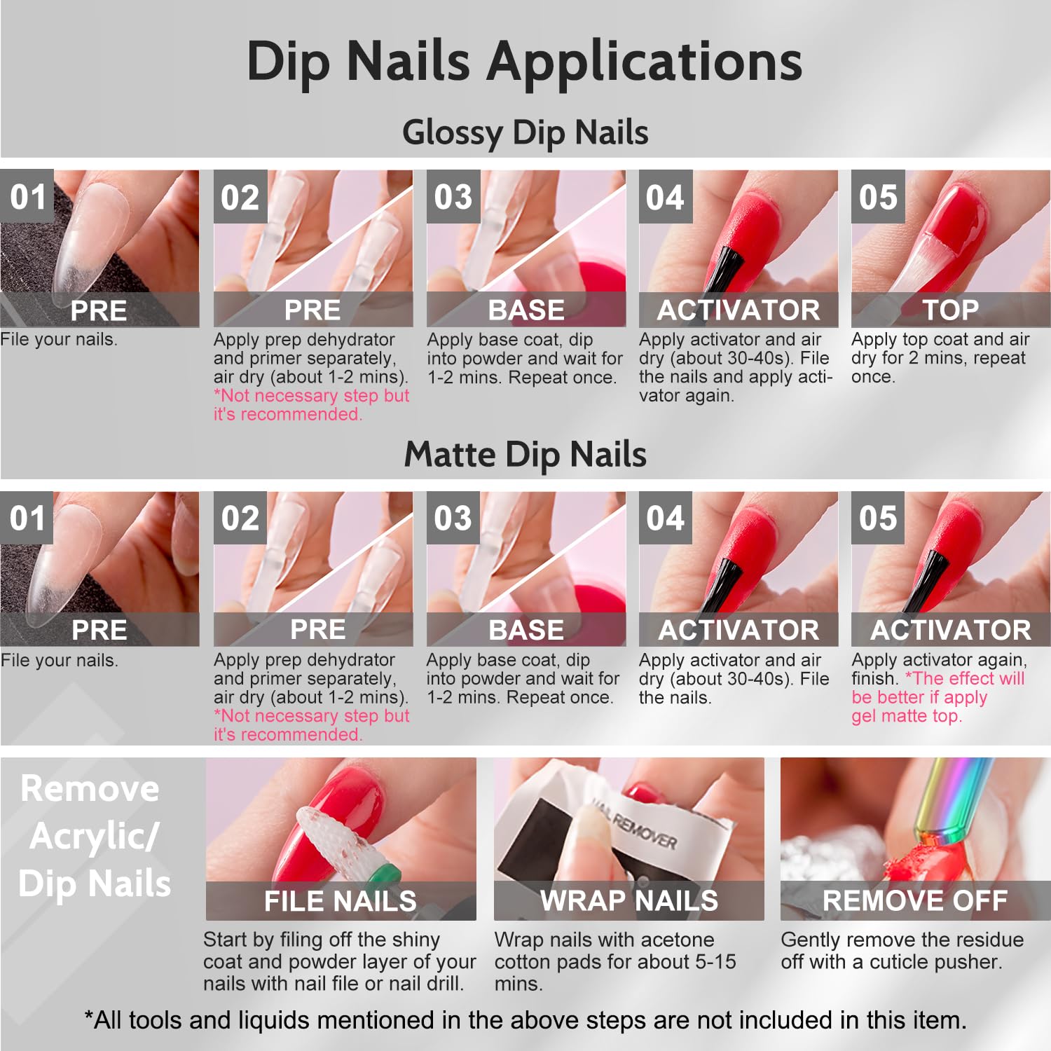 4.23oz White Acrylic Dip Powder Refill for Professional French Manicure and Nail Art - Image 7
