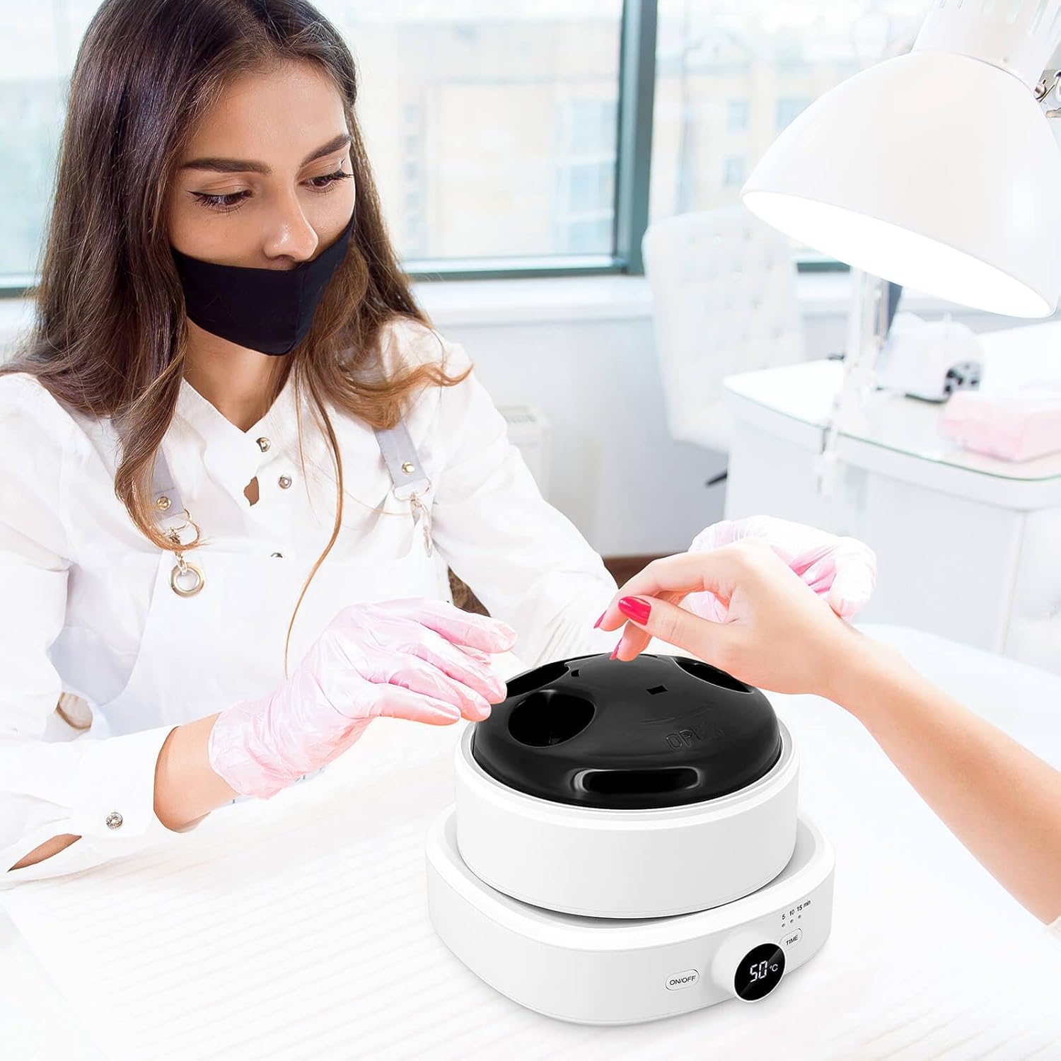 Electric Nail Soaking Bowl for Gel Polish Acrylic Removal Home Use - Image 6