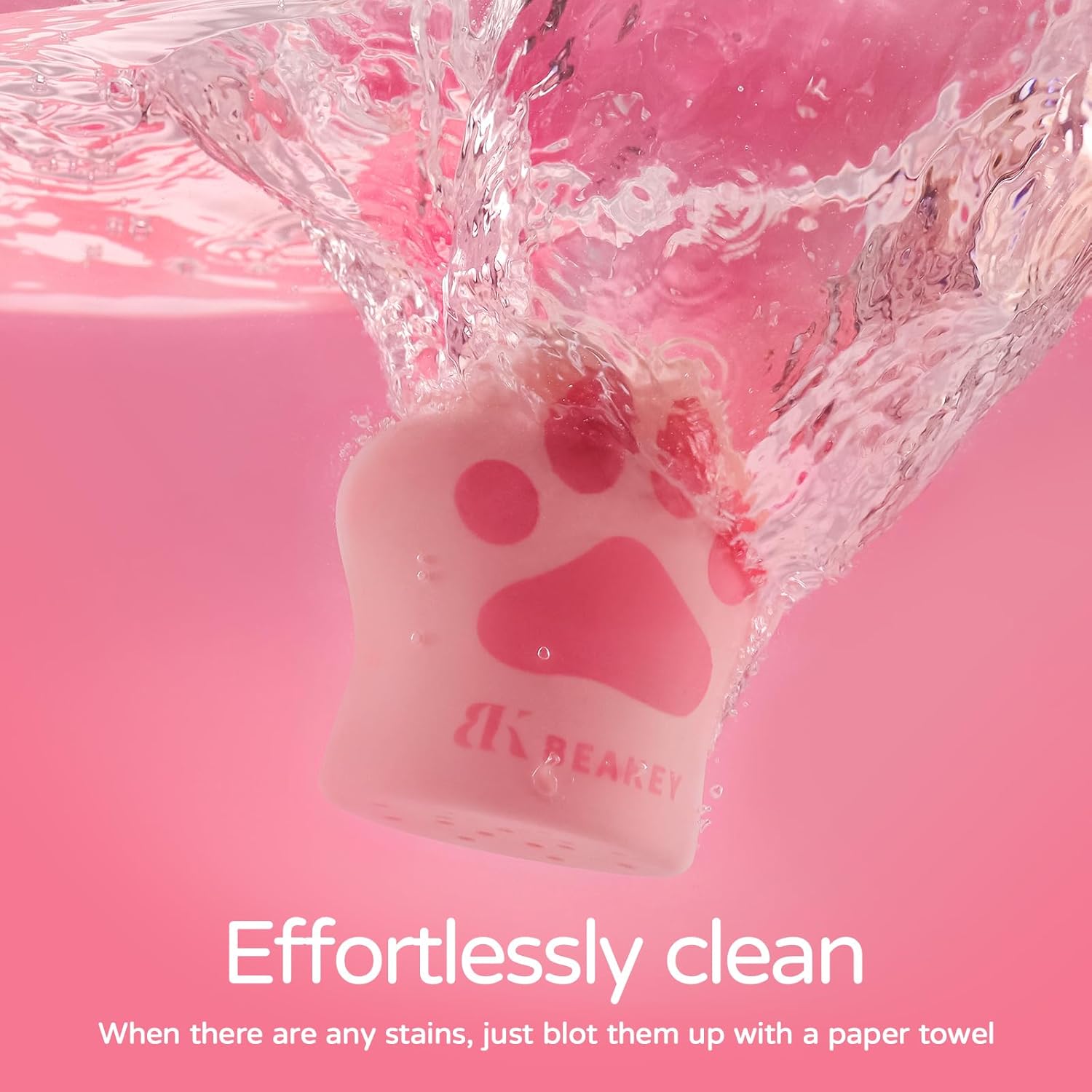 BEAKEY Cat Hug Silicone Makeup Sponge Holder with Vent for Quick Drying - Pink - Image 6