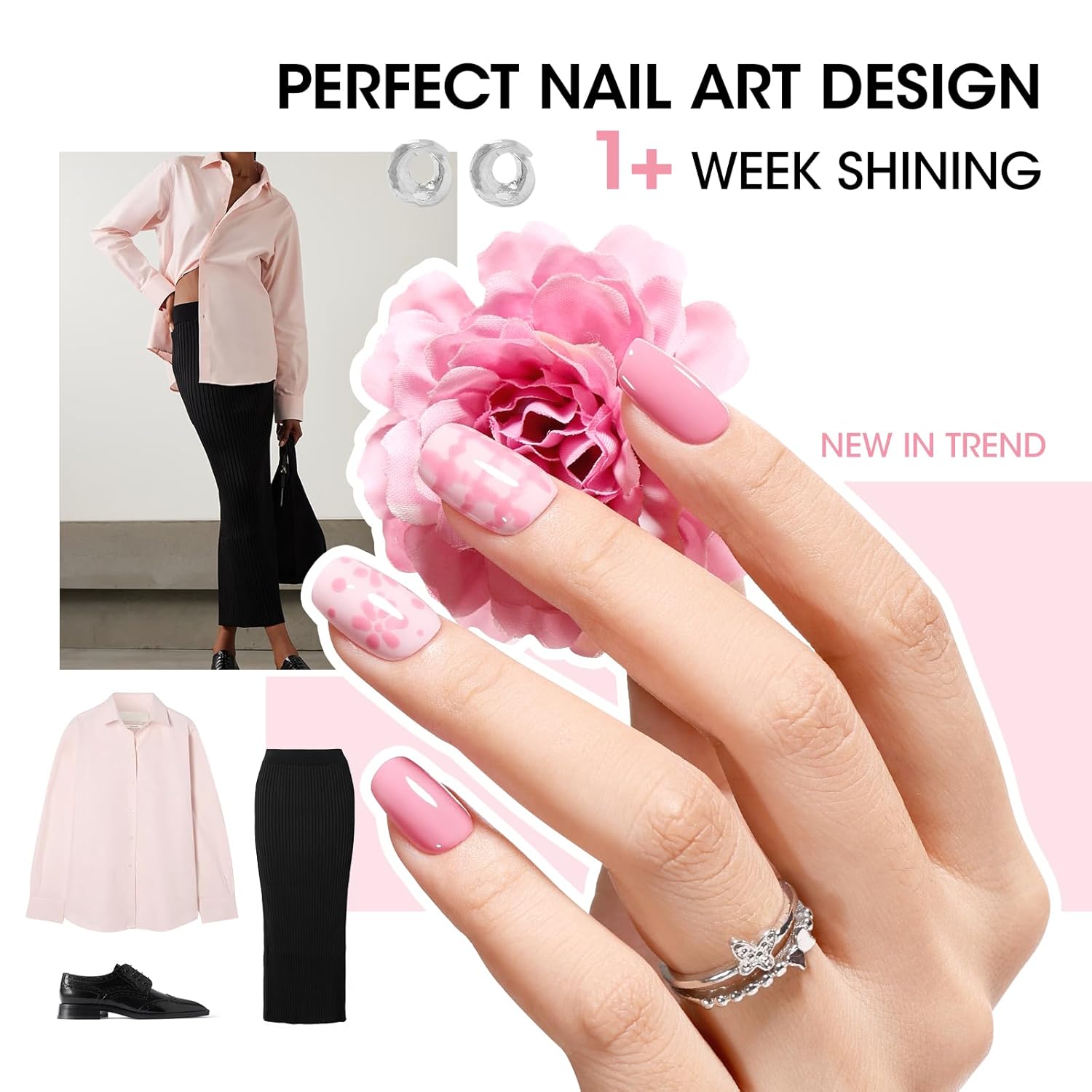 GELLEN 6-Piece Nude Nail Polish Set, Quick Dry, Non-Toxic Regular Formula - Image 3