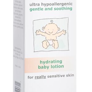 Exederm Baby Lotion, Hydrating for Eczema & Dermatitis Prone Skin, 8 Fl Oz, Ultra Sensitive Non-Irritating Baby Eczema Lotion, Soothing, Lightweight and Easy to Spread, Color, Fragrance & Paraben Free