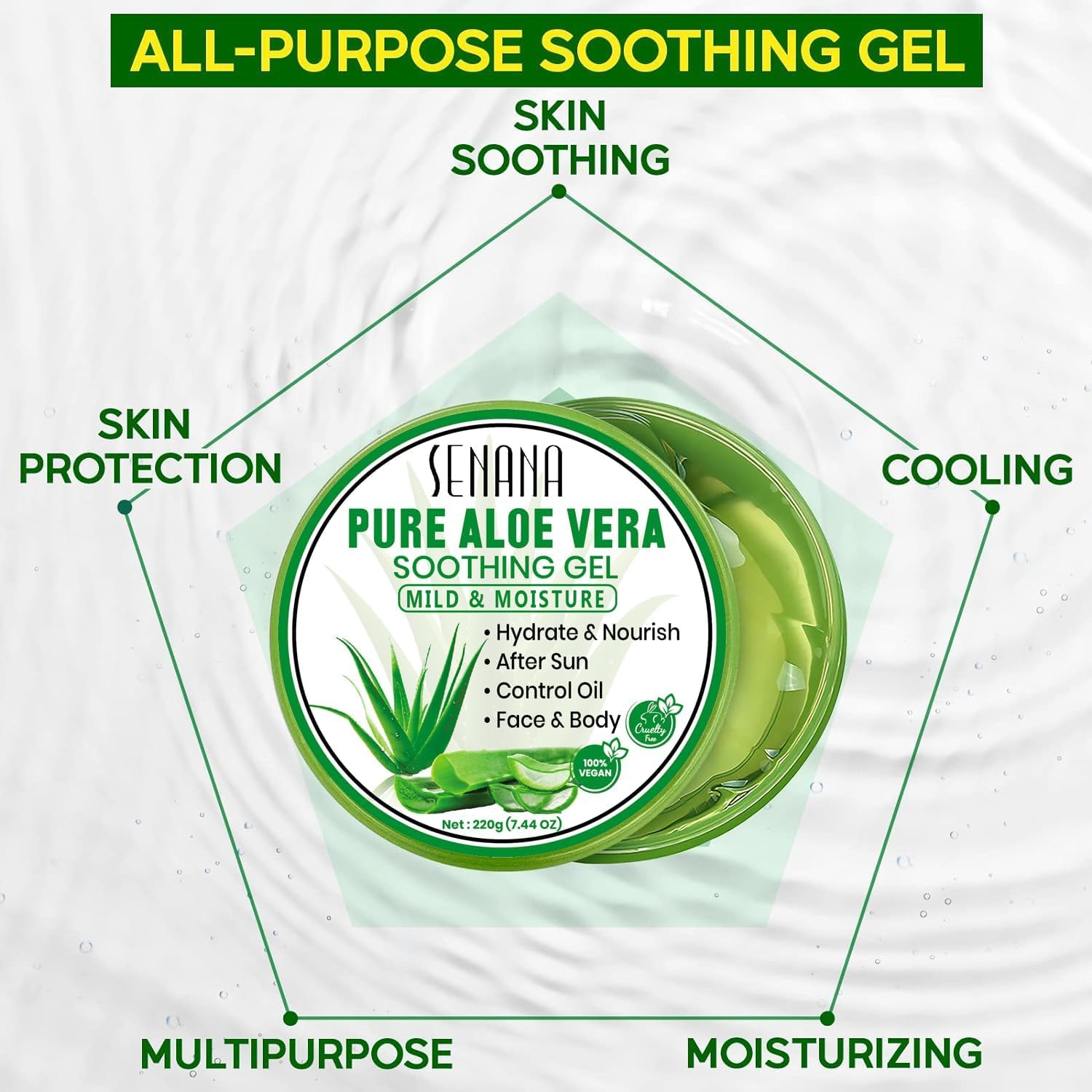 Aloe Infusion 2 Pack Dry Skin Moisturizer Cream with Aloe Vera for Face and Body - Image 5