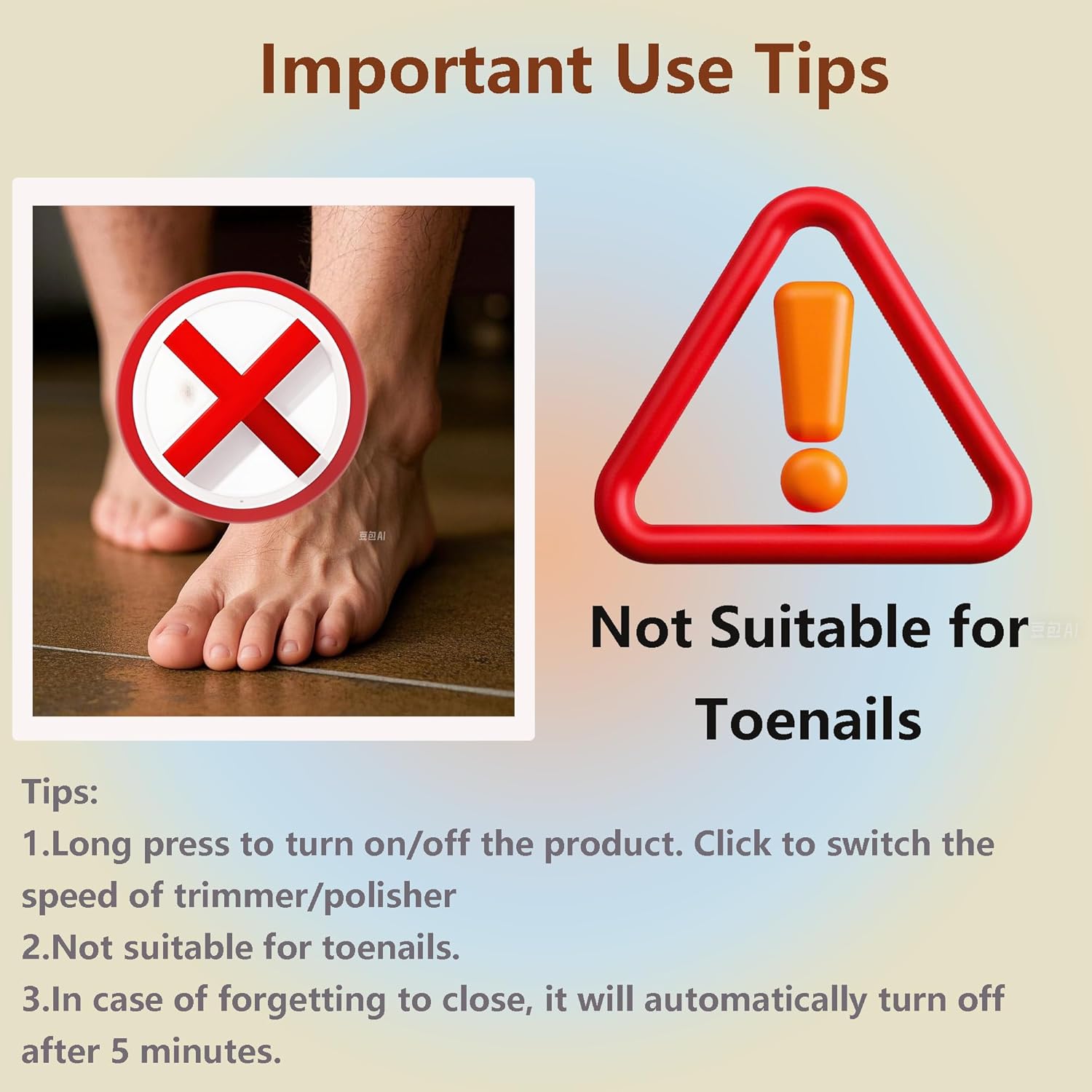 4-in-1 Electric Nail Clipper with Trimmer, Polisher, Grinder, Magnetic Cover, 2 Speeds, Portable for All Ages - Image 3