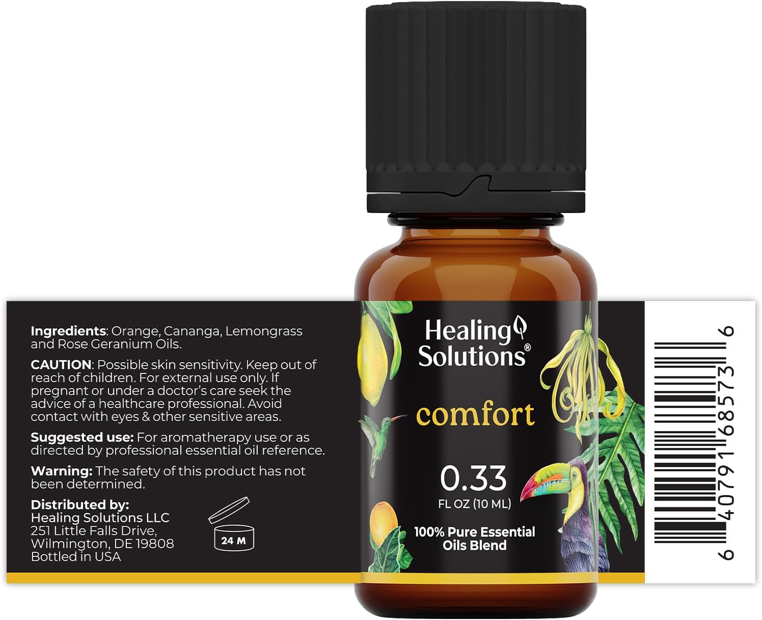 Healing Solutions Comfort Blend Essential Oil 0.33 Fl Oz Aromatherapy Grade - Image 2