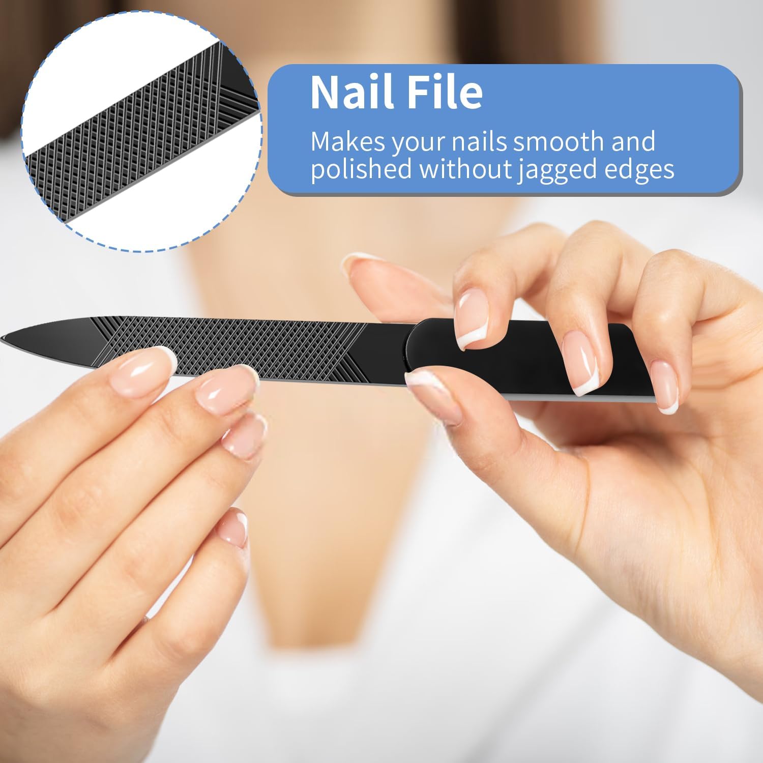 Extra Wide Jaw Angled Head Nail Clippers for Men and Women with Built-in Nail Catcher - Image 7