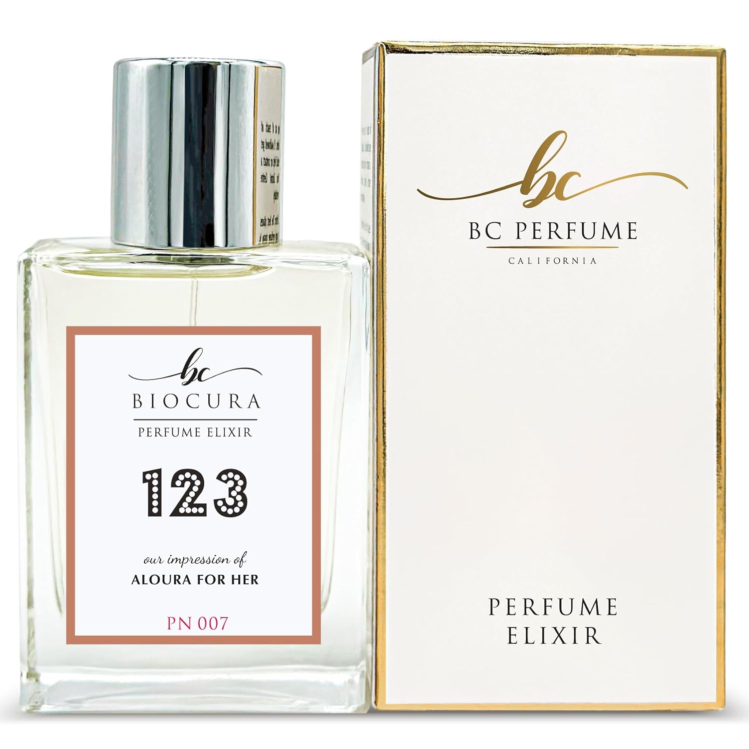 BC Perfume 123 Inspired by Aloura For Her Replica Fragrance Dupes For Women Eau de Parfum Spray Bottle 1.7 Fl Oz/50ml