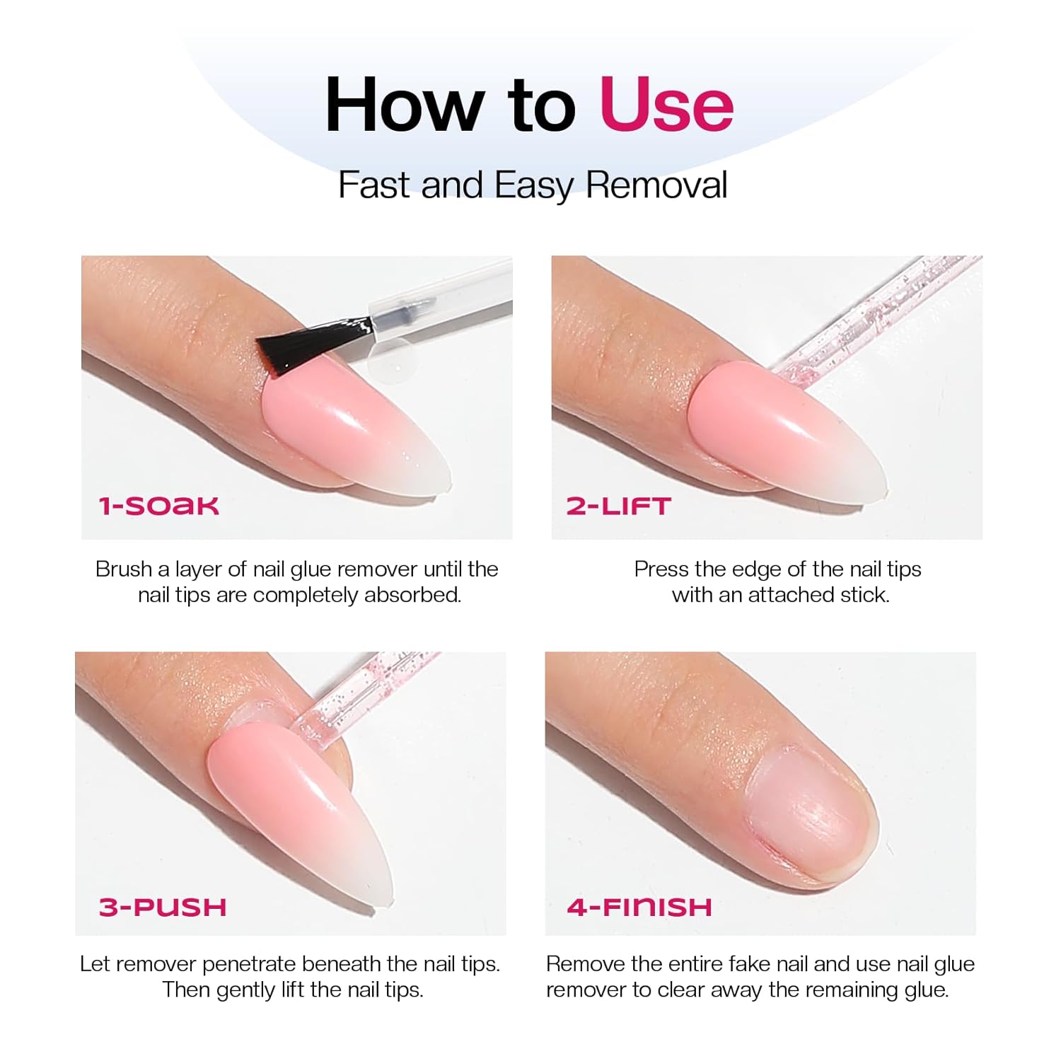 Morovan 50ML Gentle & Fast-Acting Nail Glue Remover for Press On Nails - Image 7