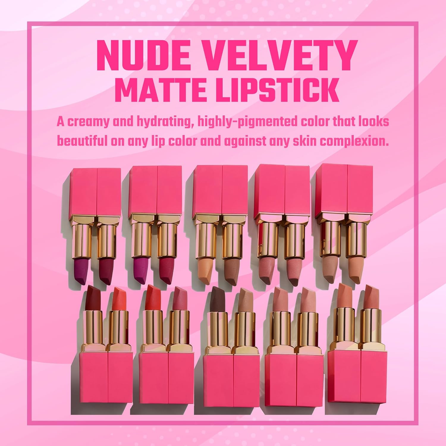 Juvia's Place Nude Velvety Matte Lipstick A Mauve Moment Creamy 0.12 oz - Image 4