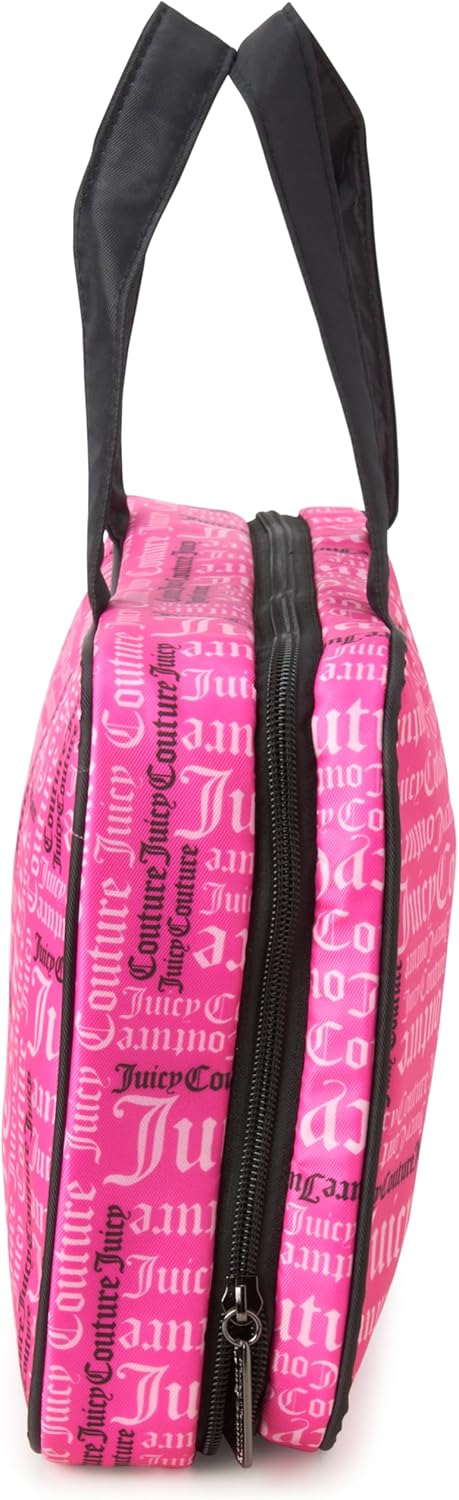 Juicy Couture Fuchsia Black Hanging Travel Makeup and Toiletry Organizer Bag One Size - Image 5