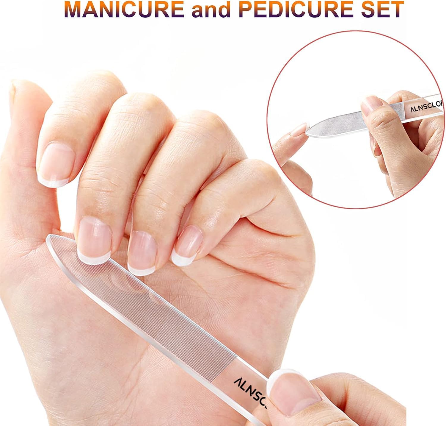 Heavy Duty Toenail Clippers for Thick Nails, 2 Piece Set with Integrated Nano Files for Adults - Image 5
