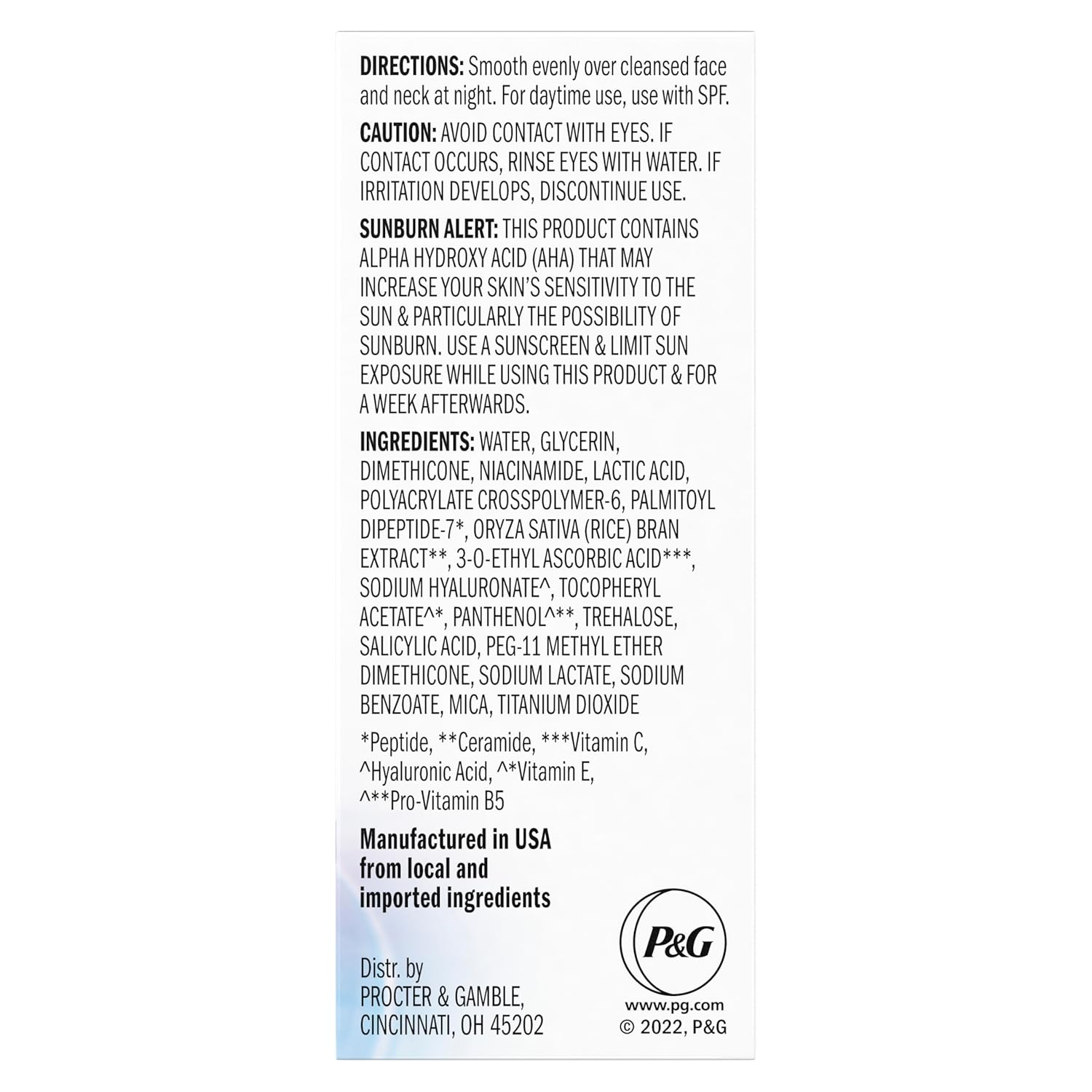 Olay Fragrance-Free Night Repair Serum Trial Size 0.4 Oz with Niacinamide Peptide Salicylic Lactic Acid - Image 14