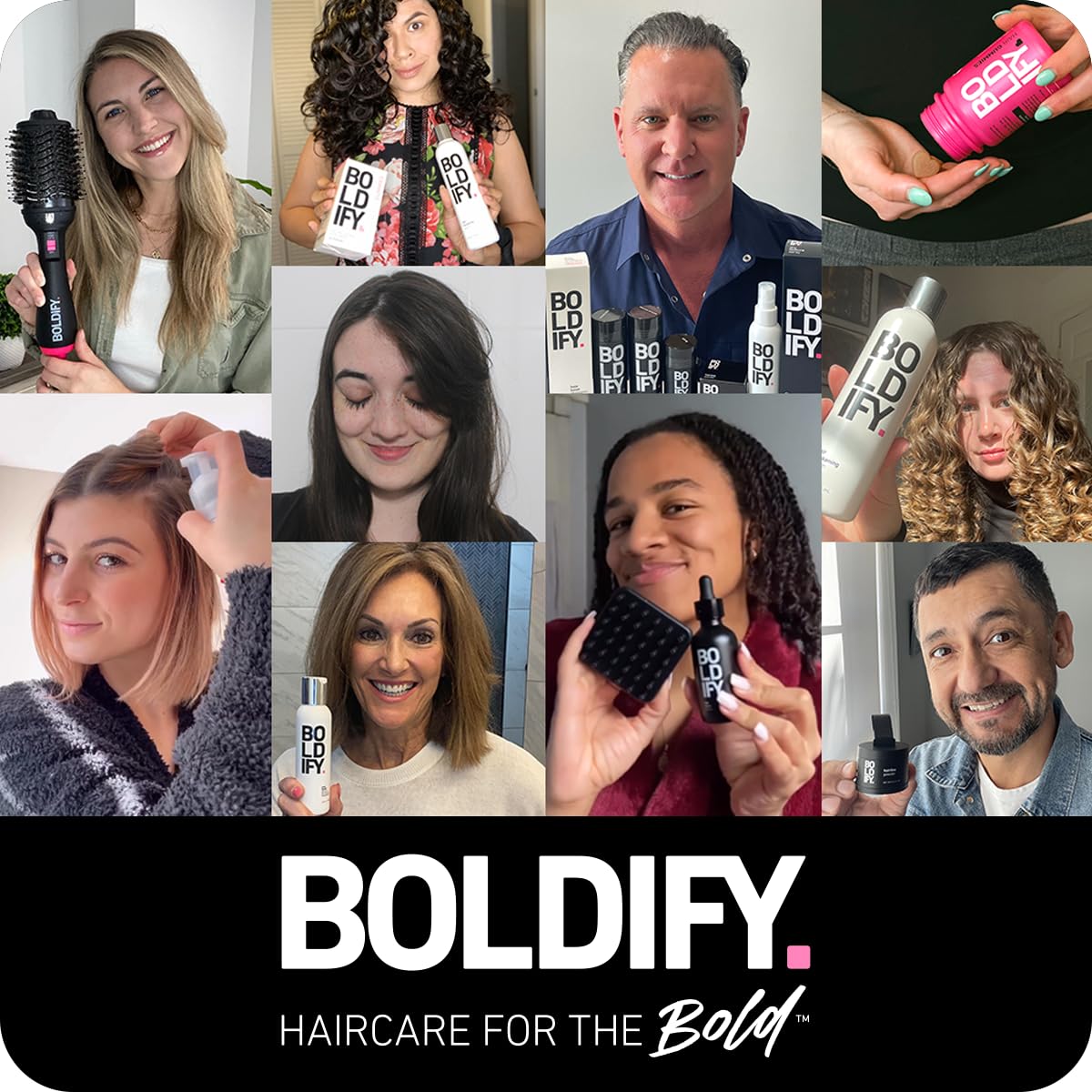 BOLDIFY Dual-Ended Hairline Powder Brush and Sponge Tip Blending Tool Set, Black - Image 9