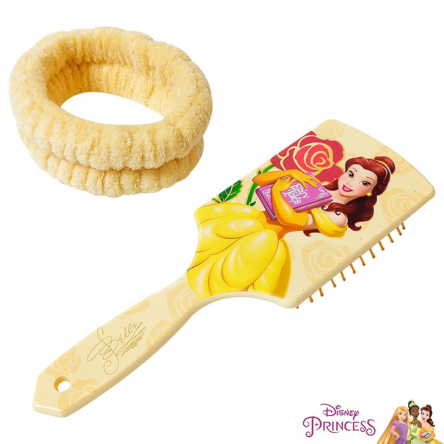 LUV HER Disney Bella Girls Hair Brush and Spa Headband Set for Ages 3+ - Image 3
