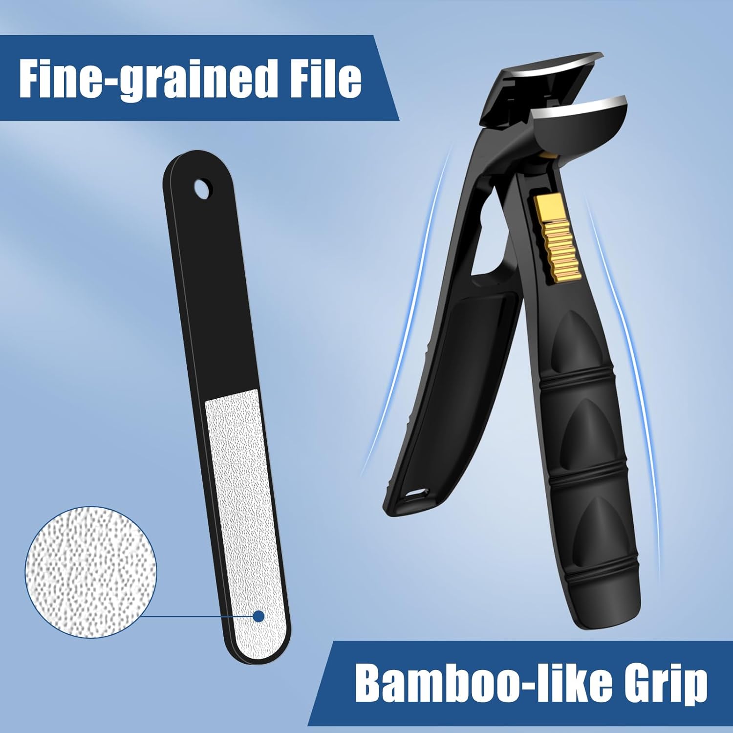 Ergonomic Nail Clippers for Seniors with Catcher, Long Handle, for Thick Nails - Image 5