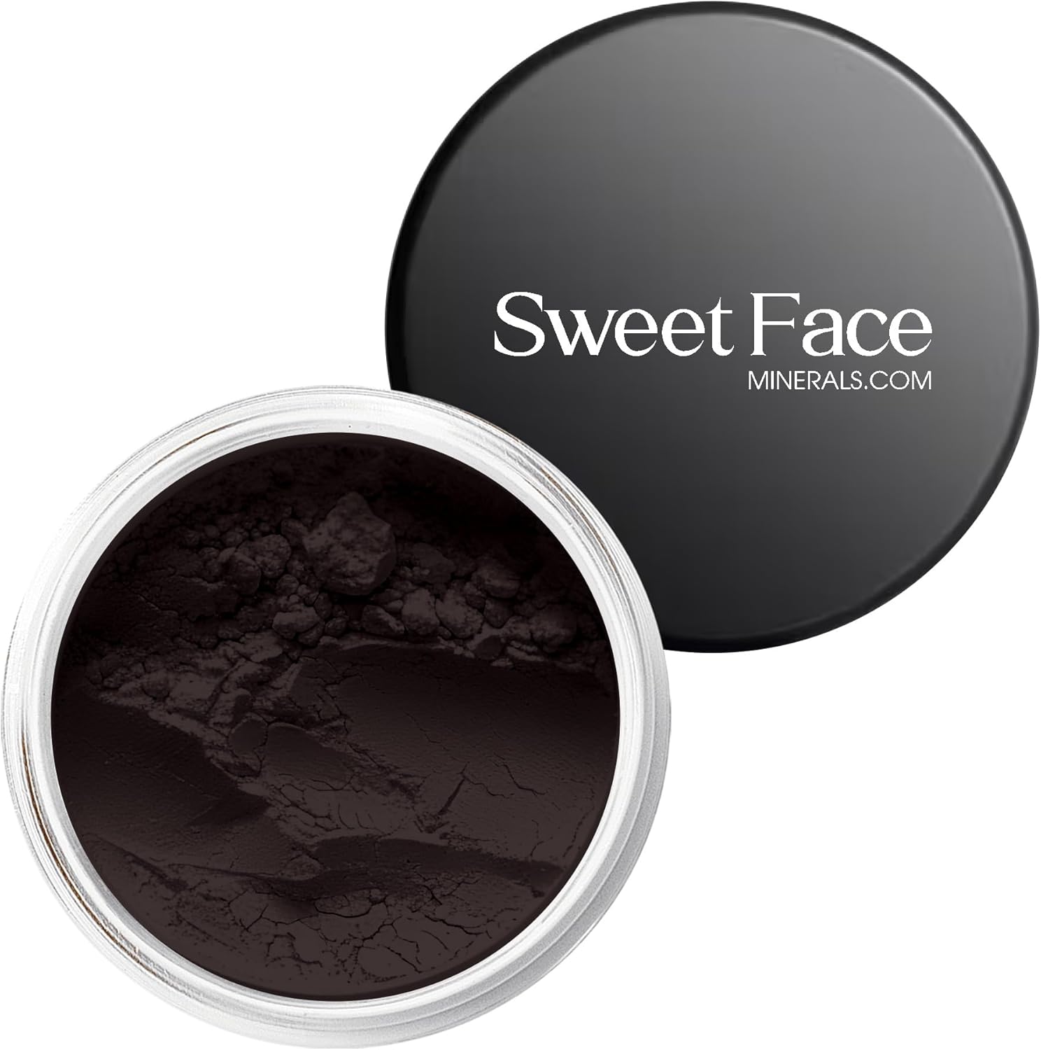(5Gms) Matte Black Eyeshadow Powder by SweetFace Minerals, Waterproof Makeup Eyeshadow, Single Eyeshadow Makeup, Long-Lasting Eye Makeup, Eye-Enhancer Instant Eyeshadow, Smudge-Resistant, Blendable