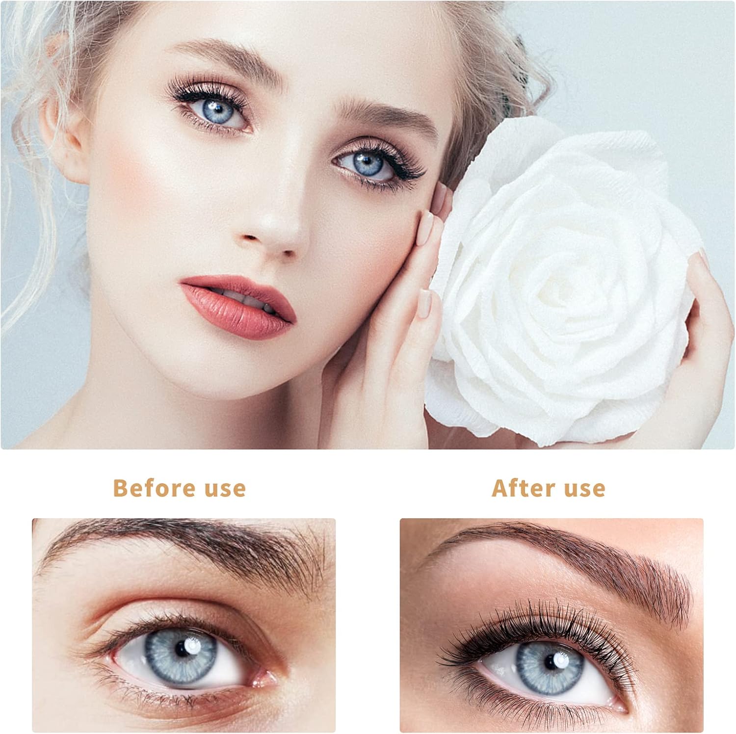 Pink Heated Eyelash Curler with Comb for Natural Curls 3 Temp Settings - Image 6