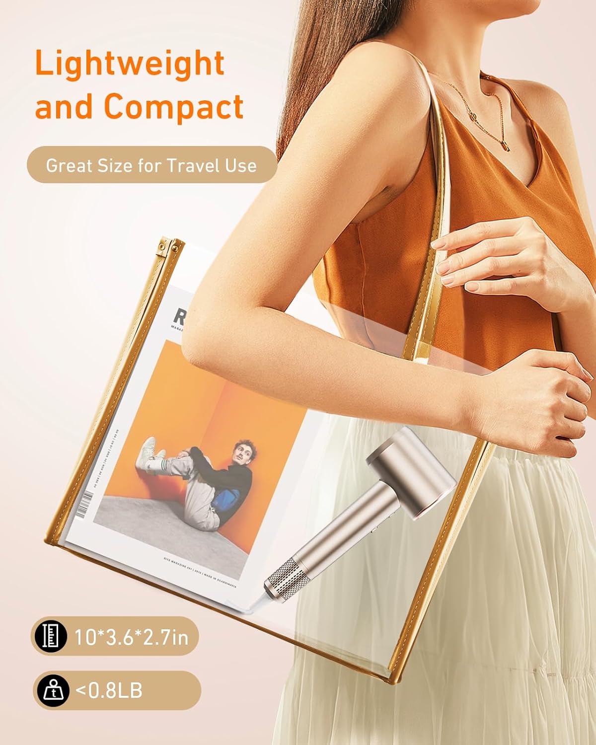 1400W Professional Hair Dryer with Ionic Tech, 110k RPM, Quiet, Includes Diffuser - Image 5