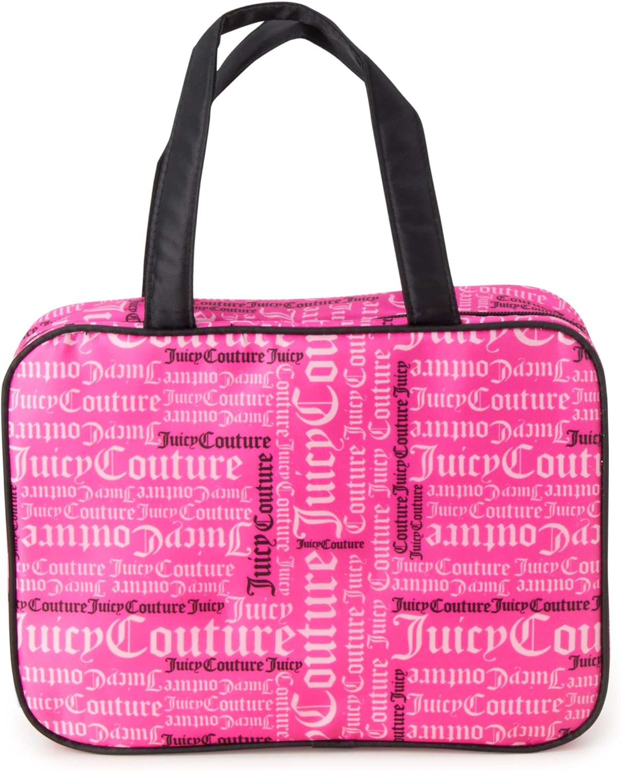Juicy Couture Fuchsia Black Hanging Travel Makeup and Toiletry Organizer Bag One Size - Image 6