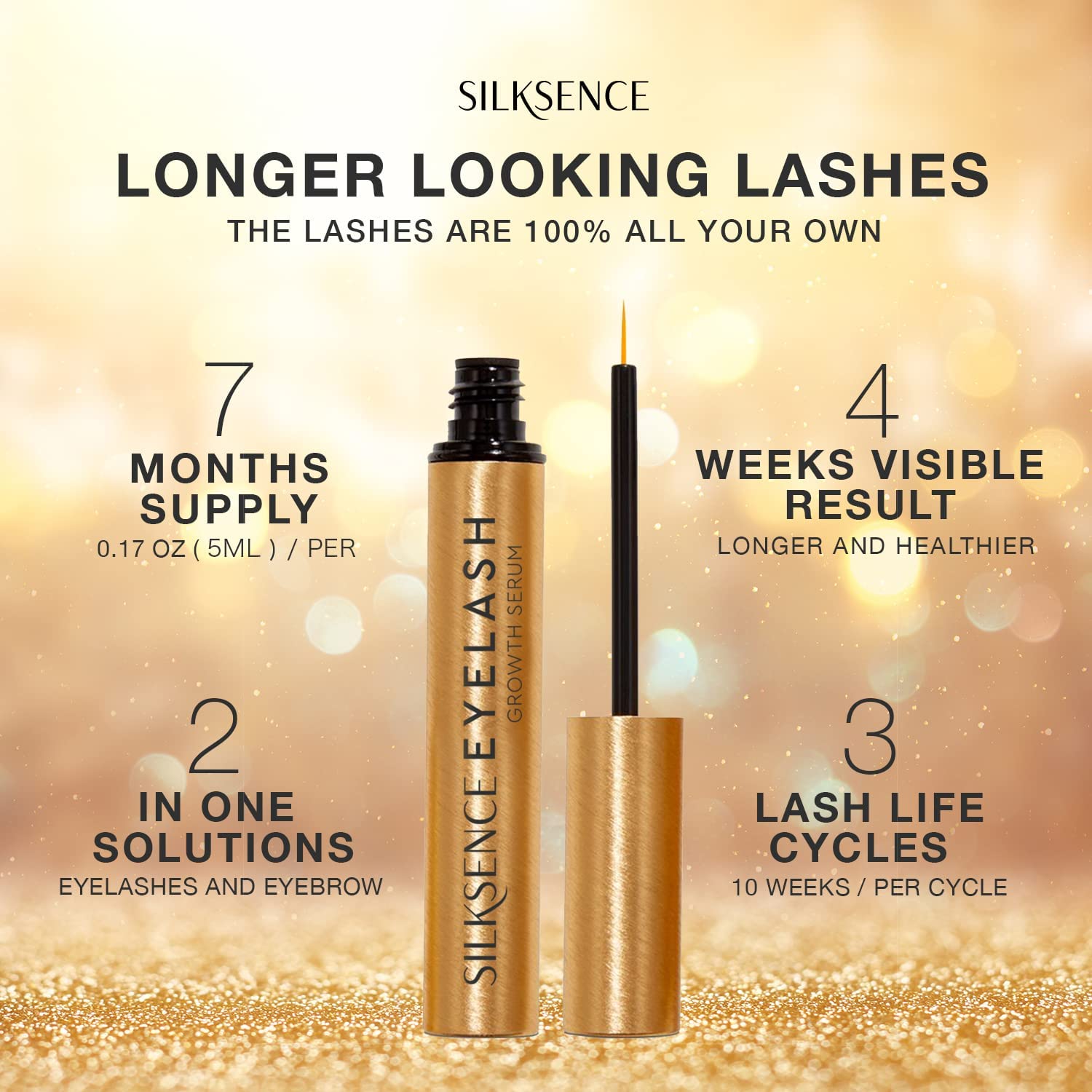 5ml Lash Enhancing Serum for Women: Promotes Thicker, Fuller, Longer Eyelashes - Image 6
