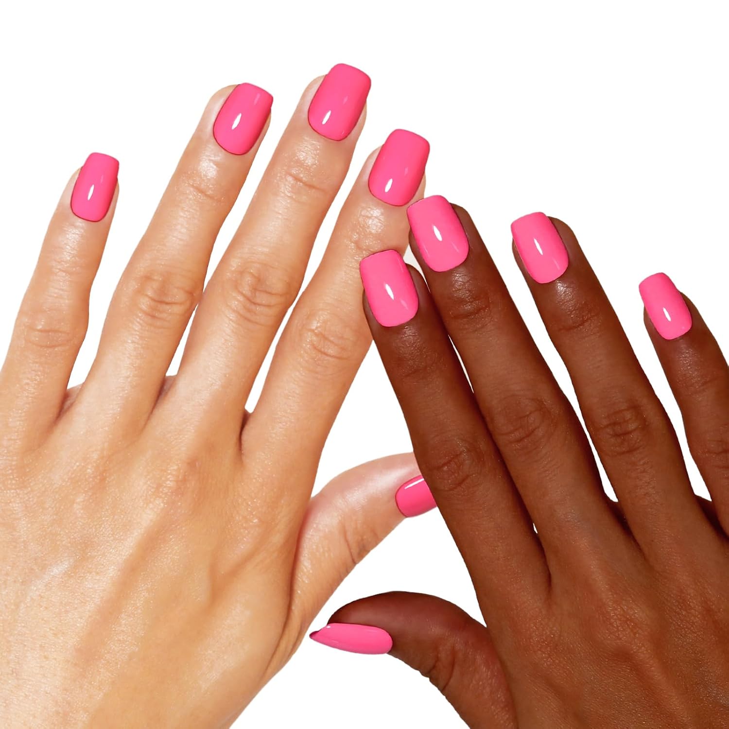 Vibrant Neon Pink Gel Nail Polish for Autumn/Winter - 0.54 Fl Oz Soak Off Formula - Image 6