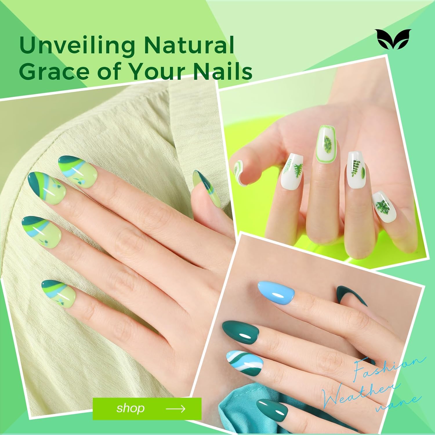 Morovan 4pc Quick Dry Nail Polish Set Turquoise White Blue Neon Lime for Nail Art - Image 3