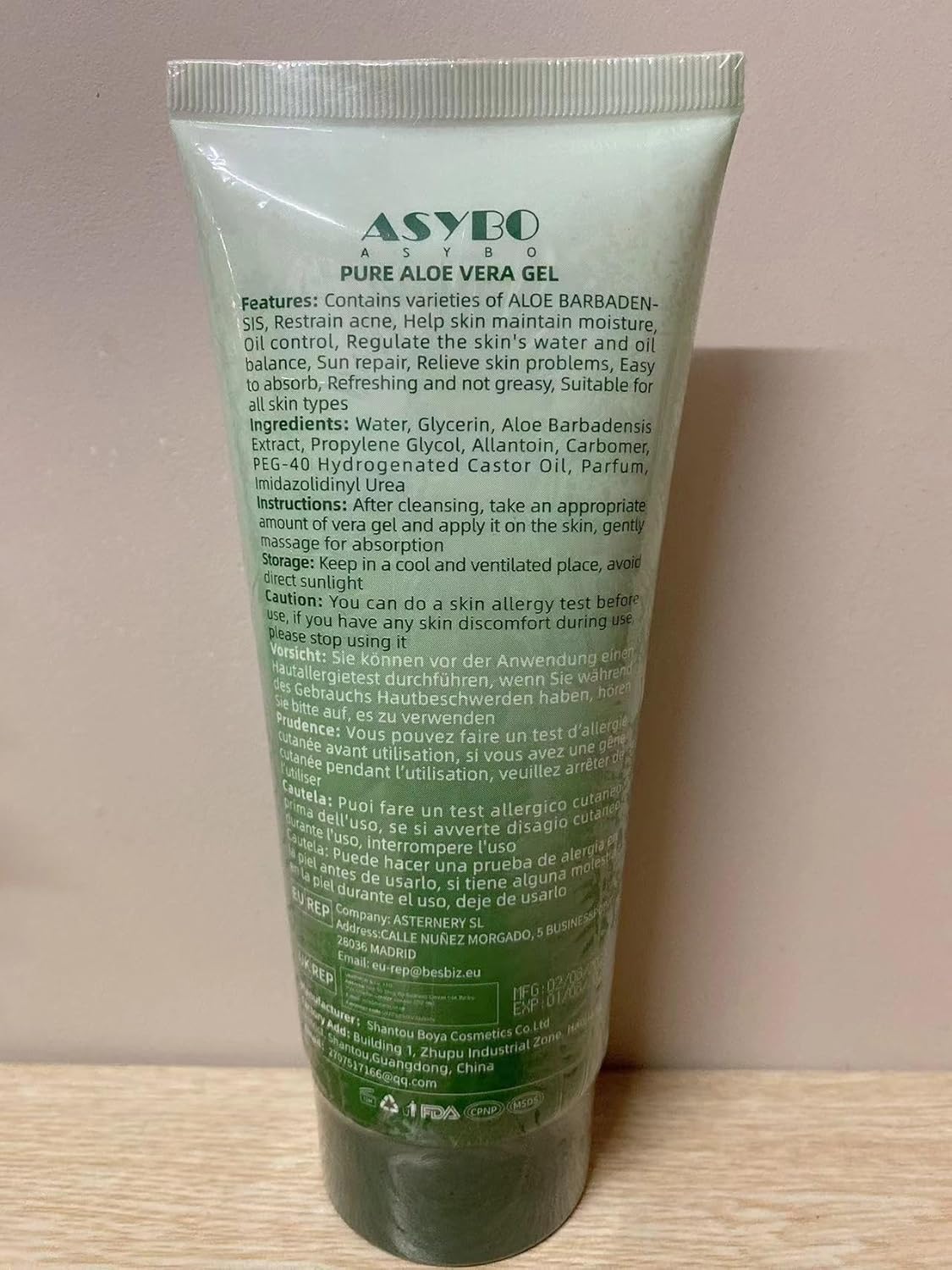 200ml 99% Organic Pure Aloe Vera Gel for Face and Body Sunburn Relief - Image 9