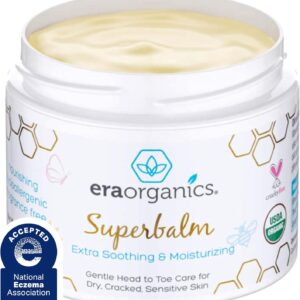 Era Organics Healing Ointment for Babies - USDA Certified Organic Natural Moisturizer Gentle on Sensitive Skin Prone To Baby Eczema, Cradle Cap (Infant Seborrheic Dermatitis), Rashes, Hives and More