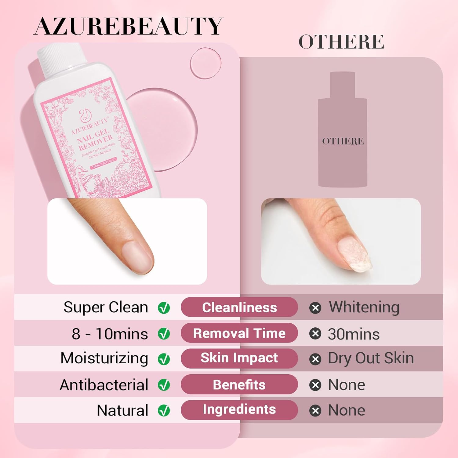 AZUREBEAUTY 16-Color Glitter Pink Dip Powder Nail Kit with Top Base Coat and Remover, 1 oz - Image 8
