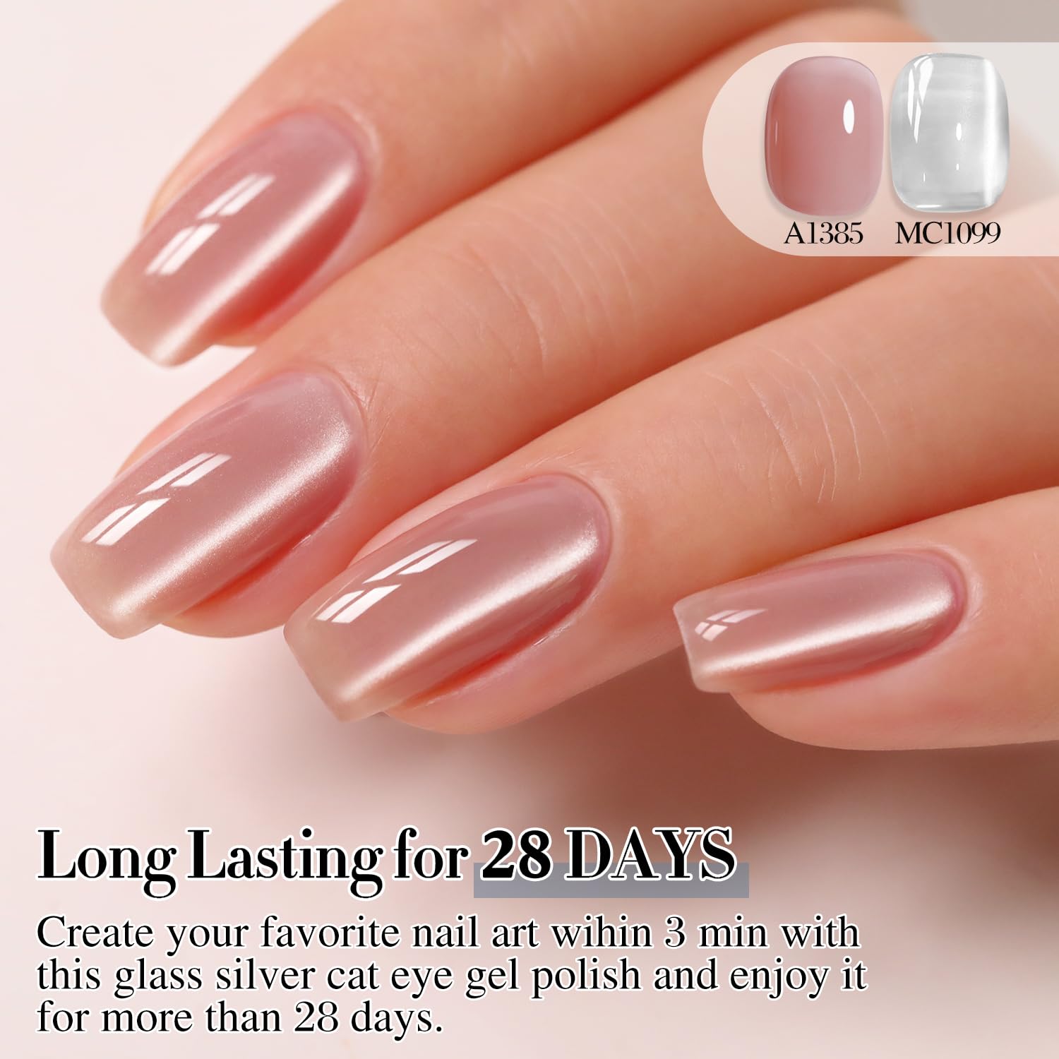 15ML Double Rhythm Cat Eye Gel Polish with Magnet, Holographic Glitter for DIY Nails - Image 8