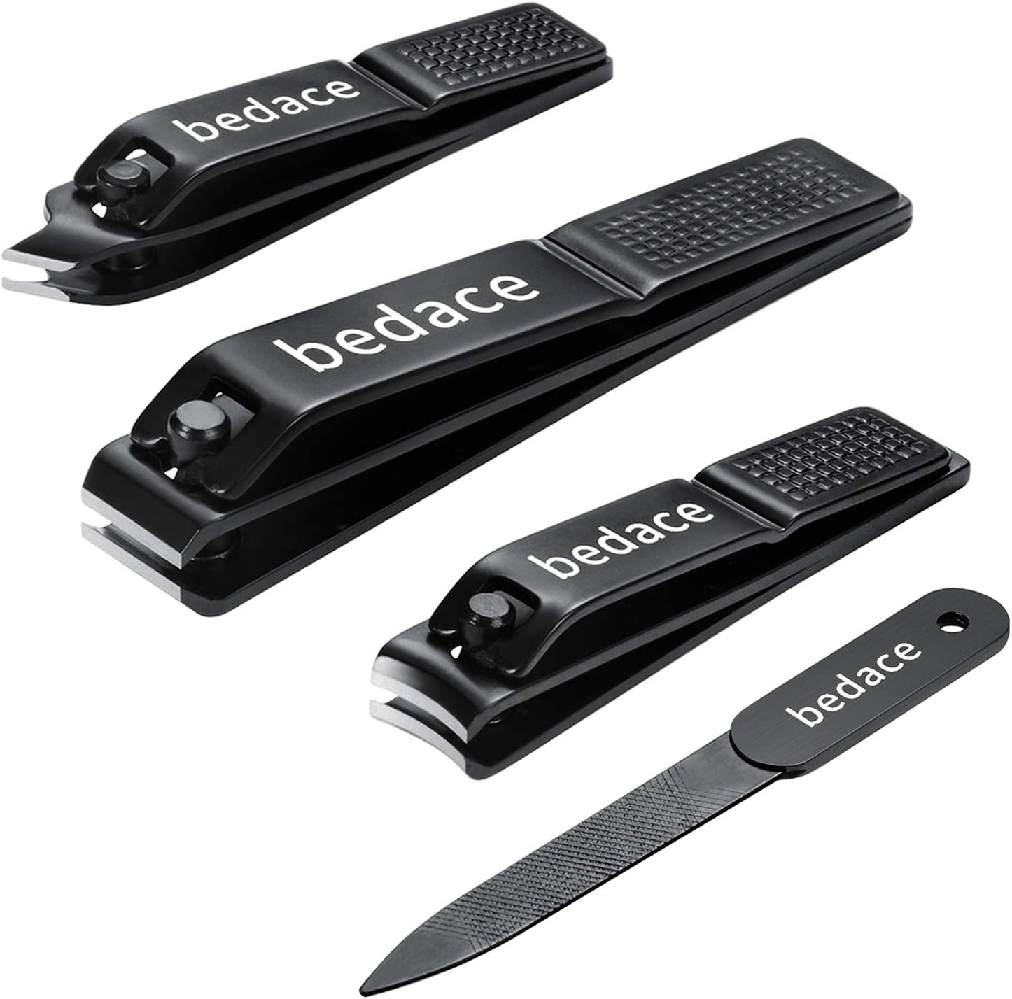 Nail Clippers Set,Christmas Gifts Stocking Stuffers Toe Nail/Toenail Clippers and Fingernail Clippers for Men/Women/Kids,4 pic Nail Cutter Set Include Nail File Gifts for Women and Men Mom.