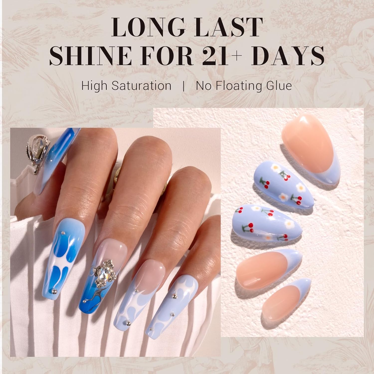 MelodySusie 15ML Blue Macaron Gel Nail Polish for UV LED Soak Off Manicure - Image 4