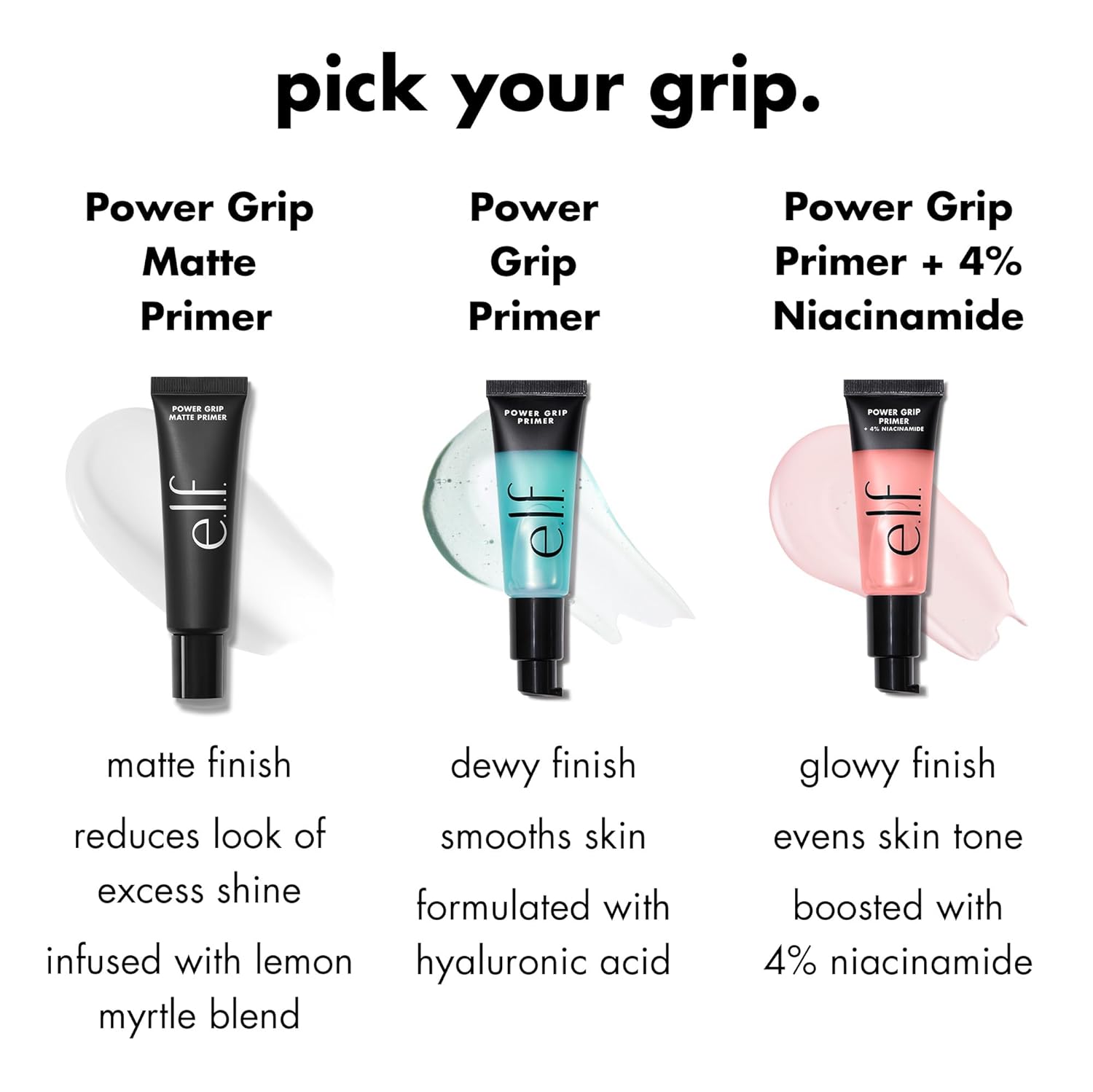 E.l.f. Power Grip 0.8 Fl Oz Gel-Based Hydrating Face Primer with 4% Niacinamide - Image 6