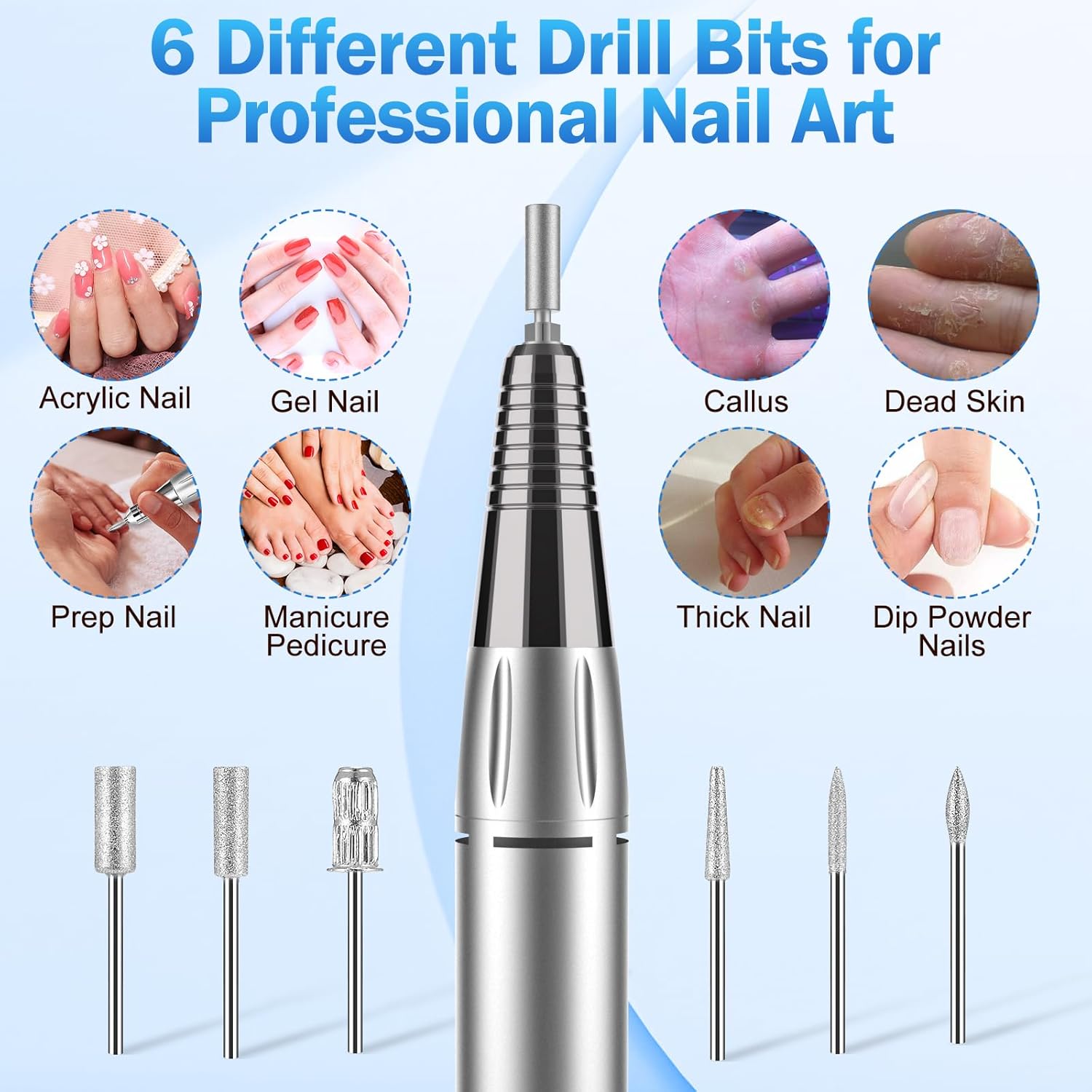 Portable 35000RPM Electric Nail Drill Machine Kit for Gel and Acrylic Nails - Image 4