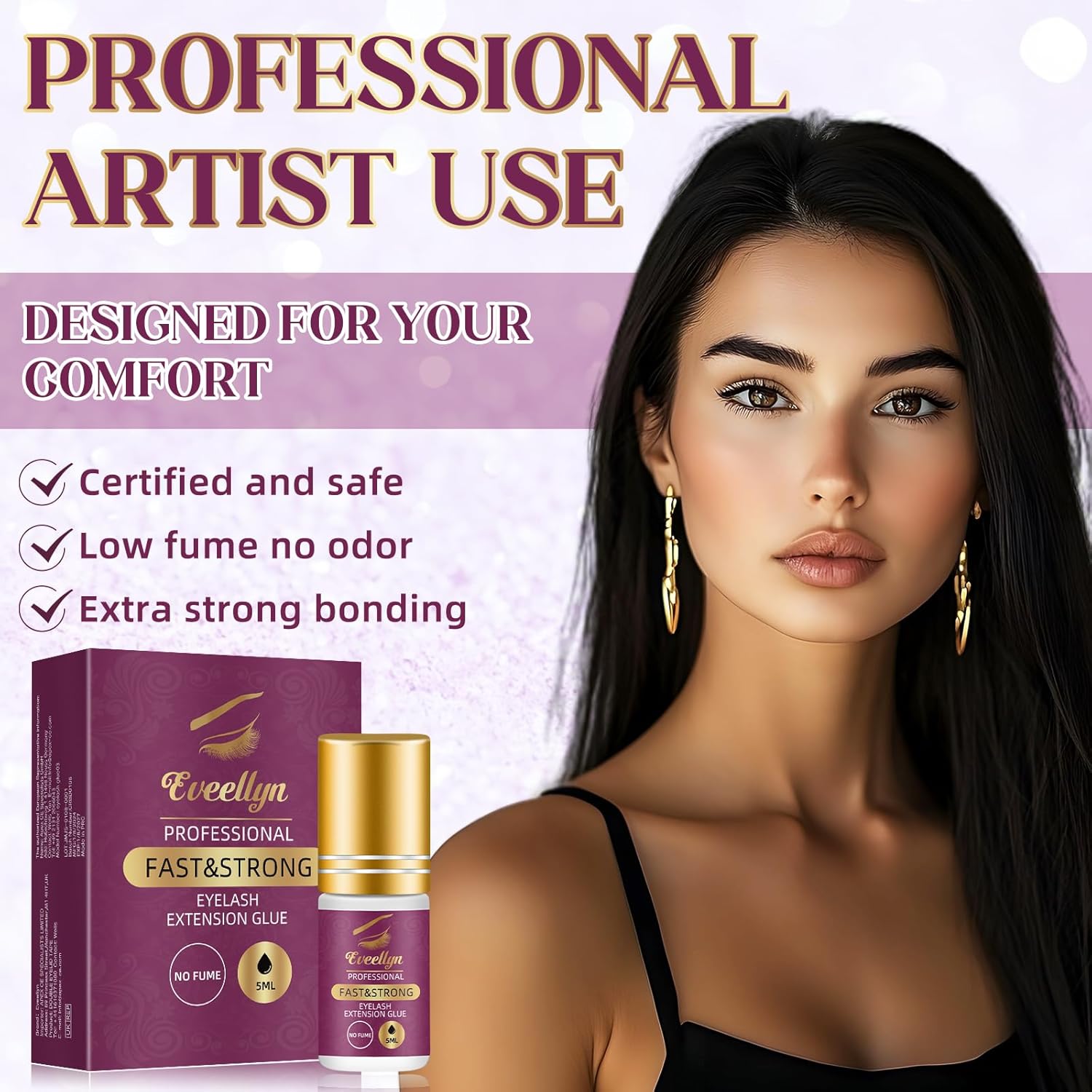 10ml Fume-Free Individual Eyelash Extension Glue 2-4 Second Fast Dry - Image 7