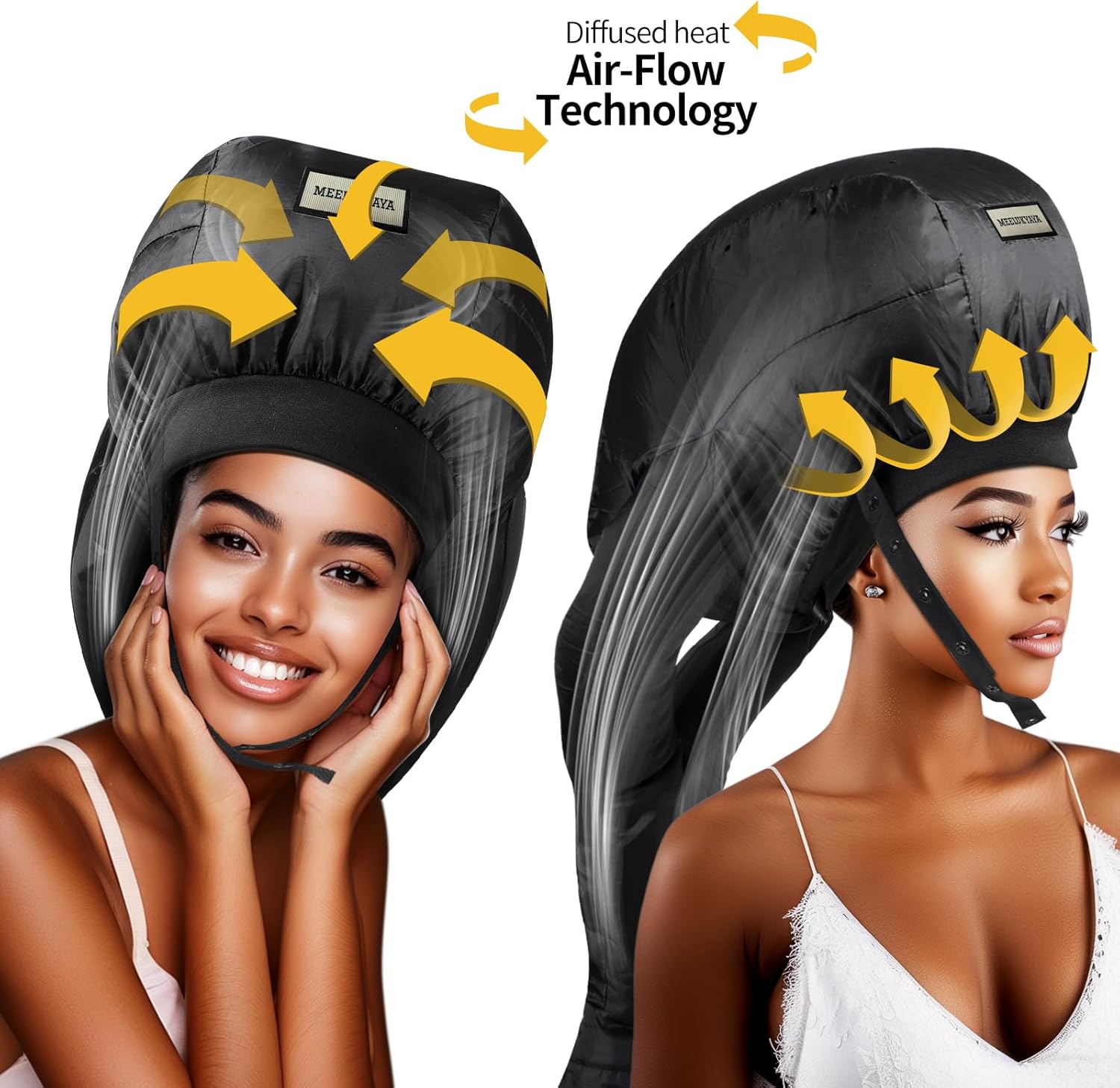 Portable Hair Dryer Diffuser Attachment for Curly Hair, Easy Travel Use - Image 2