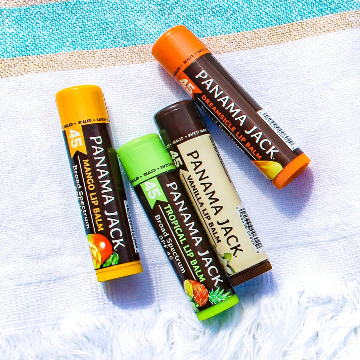 Panama Jack Sunscreen Lip Balm SPF 45 4-Count Flavor Pack for Dry Chapped Lips - Image 8