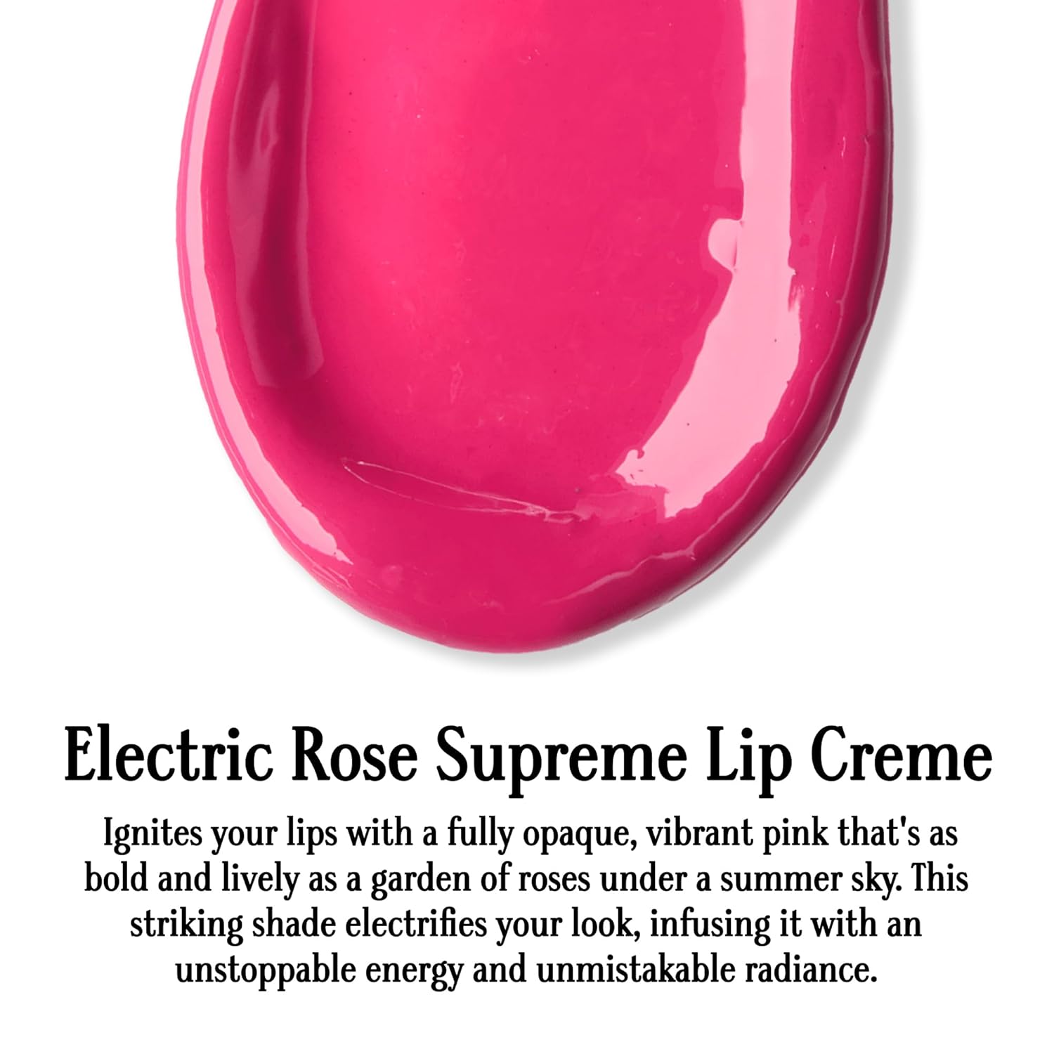 Gerard Cosmetics Electric Rose Supreme Lip Creme 0.3 oz Hot Pink Hydrating Liquid Lipstick - Image 4