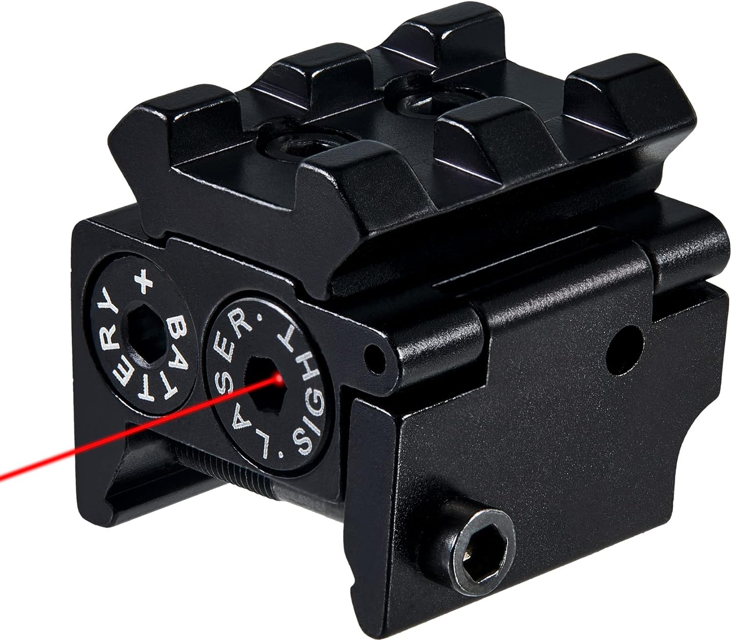 Pinty Red Laser Red Dot Sight Waterproof Military Grade Low Profile Compact with Rail Mount and Accessory
