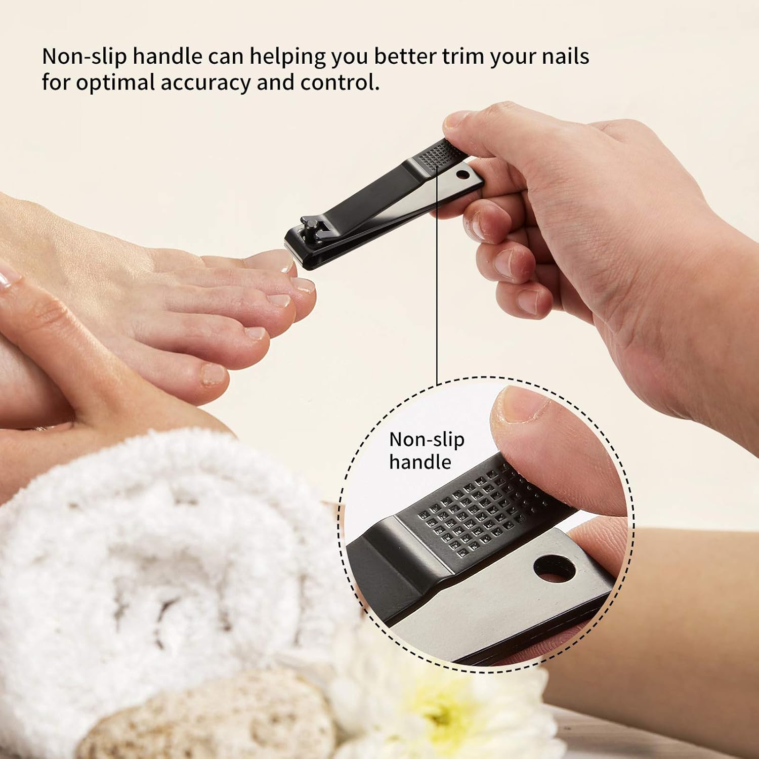 4-Piece Nail Clipper Set for Men, Women, Kids - Durable Toenail & Fingernail Cutters with File - Image 5