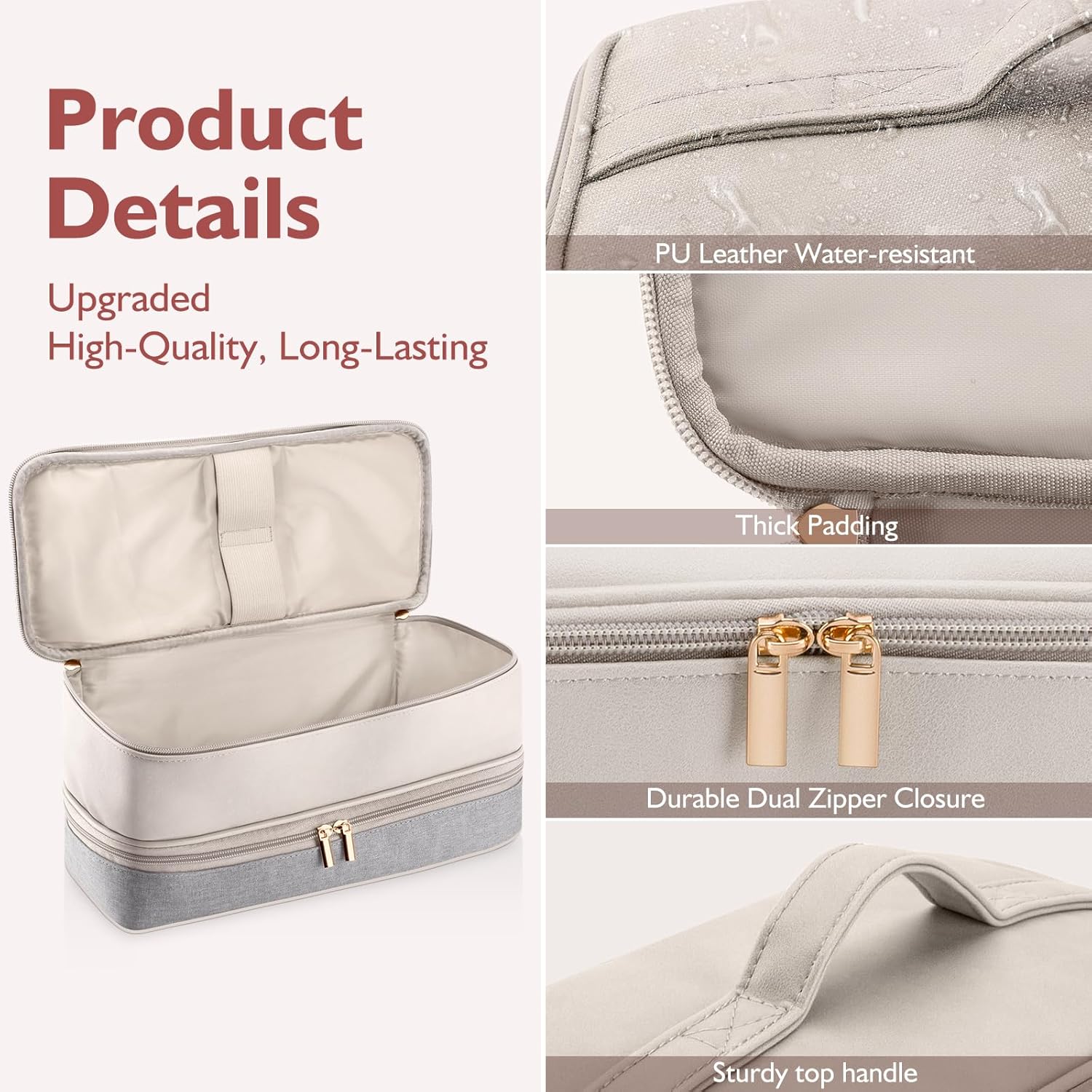 Flexstyle and Revlon Styler Travel Carrying Case Double-Layer Storage Bag for Hair Dryer and Accessories - Image 3