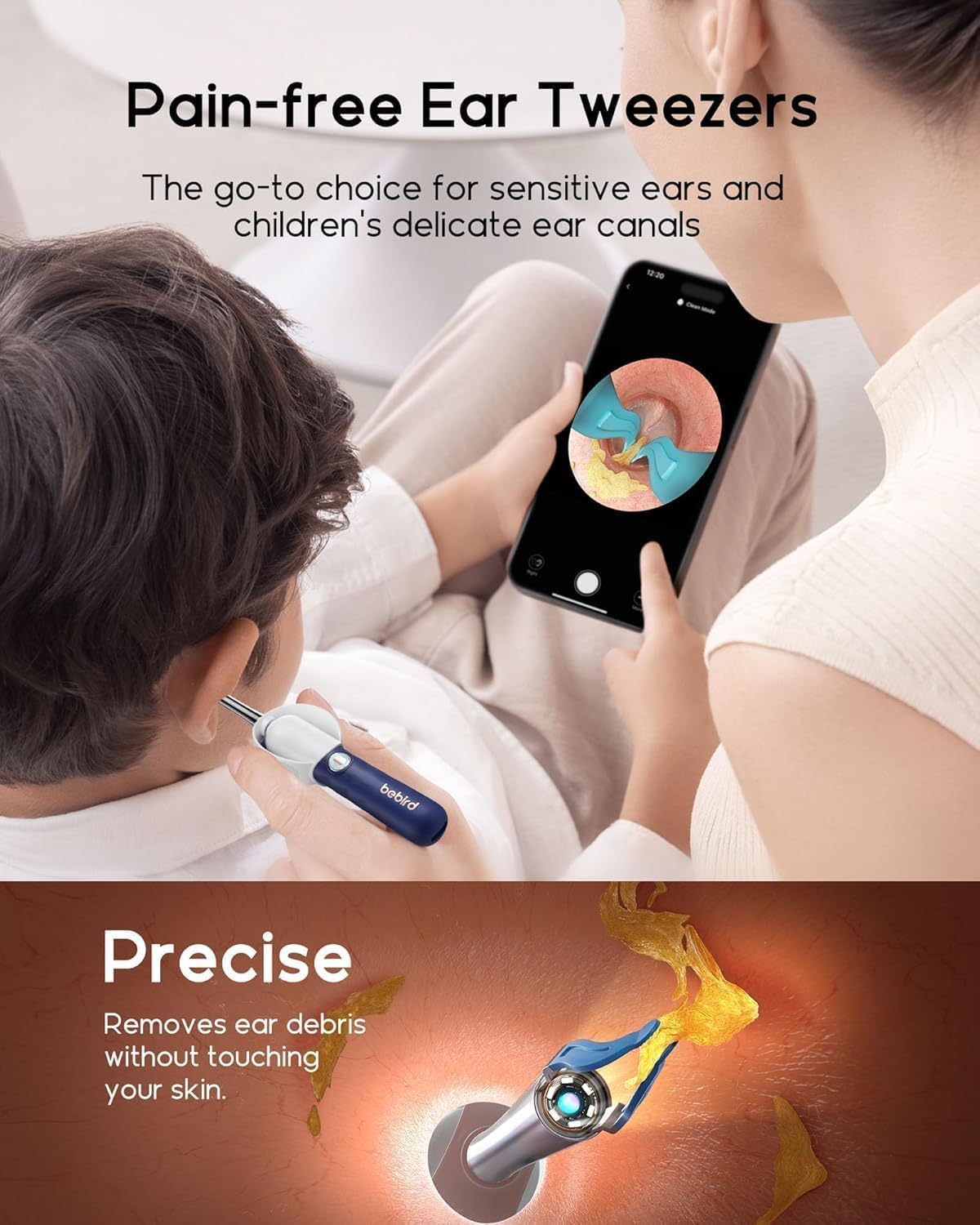 Bebird Earsight Plus D39R Flexible Camera Ear Wax Removal Tool for Family Use - Image 4