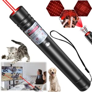 Red Laser Pointer, Red Laser Pointer High Power, Red Long Range High Power Laser Pointer Rechargeable High Power Strong Laser Pointer for Presentations Outdoor