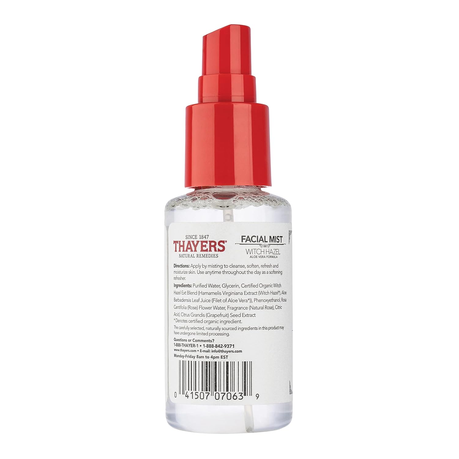 Thayers Alcohol-Free Rose Petal Witch Hazel Facial Mist Toner with Aloe Vera, 3 oz Trial Size for All Skin Types - Image 7