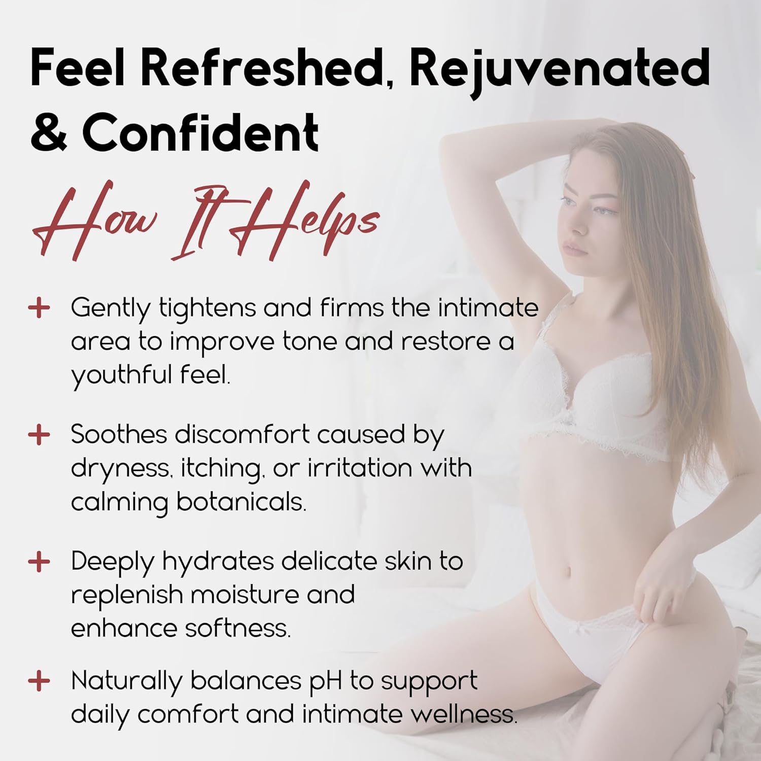 Natural Hydrating Feminine Care Vaginal Tightening Gel for Rejuvenation, 2 oz - Image 2