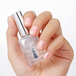 GELLEN Clear Nail Polish Top Coat, Quick Air Dry No Wipe Shine Top Coat for Manicure Salon Home, Glossy Non-Gel Regular Nail Polish, Long Lasting, Chip Resistant, No UV, Hema Free, Non-toxic, 15ml