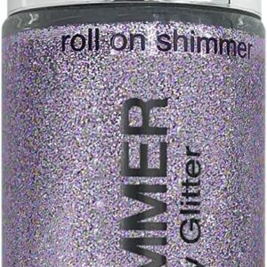 Hair Glitter Gel; Body Glitter & Face Glitter for Women/Kids (1 Pk Stardust Violet) Iridescent Holograph Roll-on 1 oz | Cosmetic-Grade Makeup, Apply Without Glue, Easy to Take Off & Keep Skin Clean