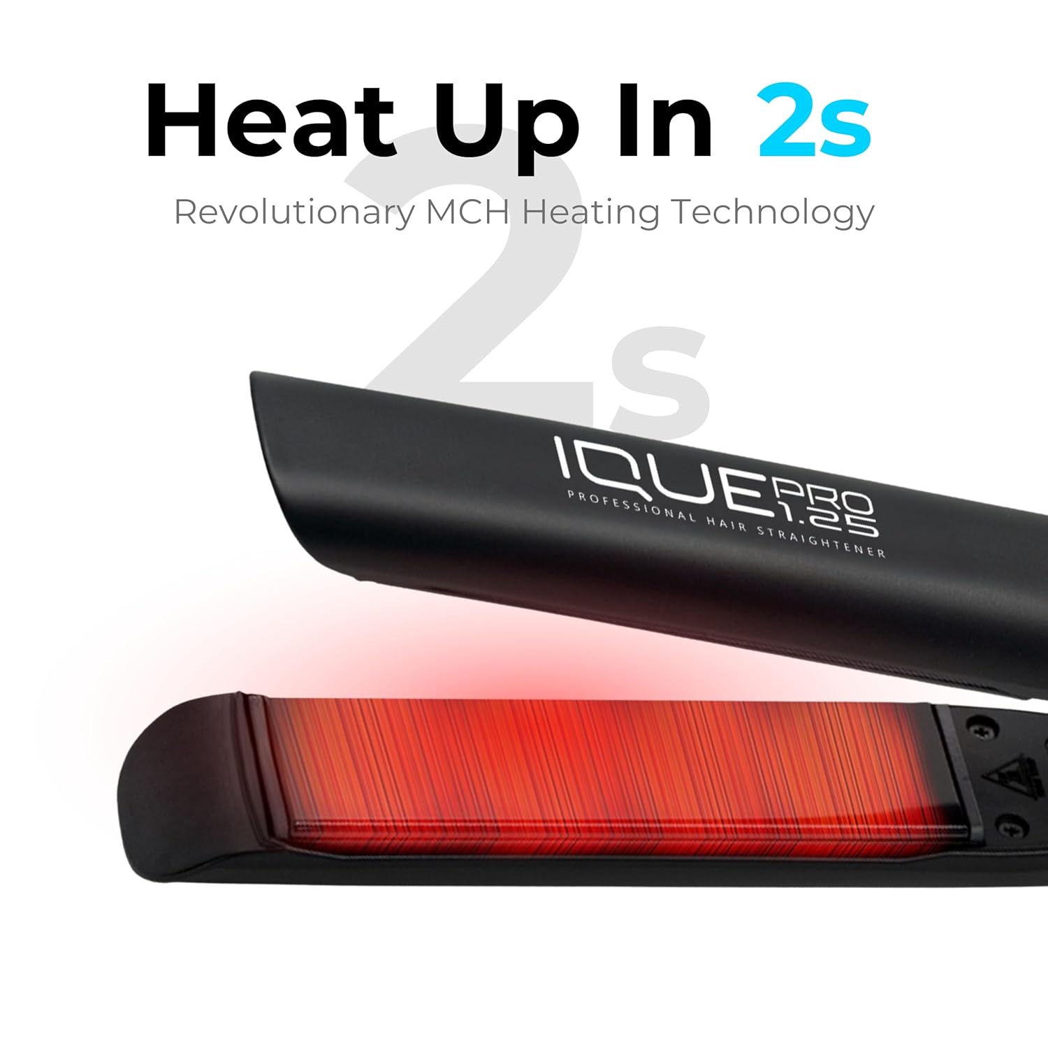 Nano Titanium 2-in-1 Flat Iron Hair Straightener Curler 1.25 Inch, Heats in 2 Seconds - Image 3